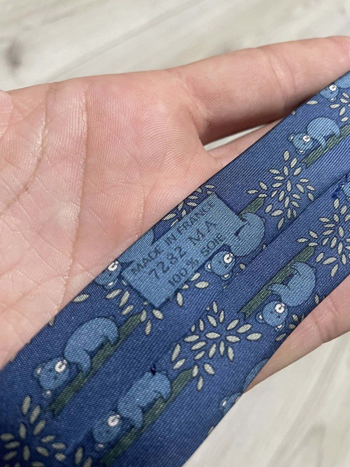 Hermes Hermes Tie Silk Necktie Koalas Bears Climbing Tree 7282 MA Size ONE SIZE - 13 Thumbnail
