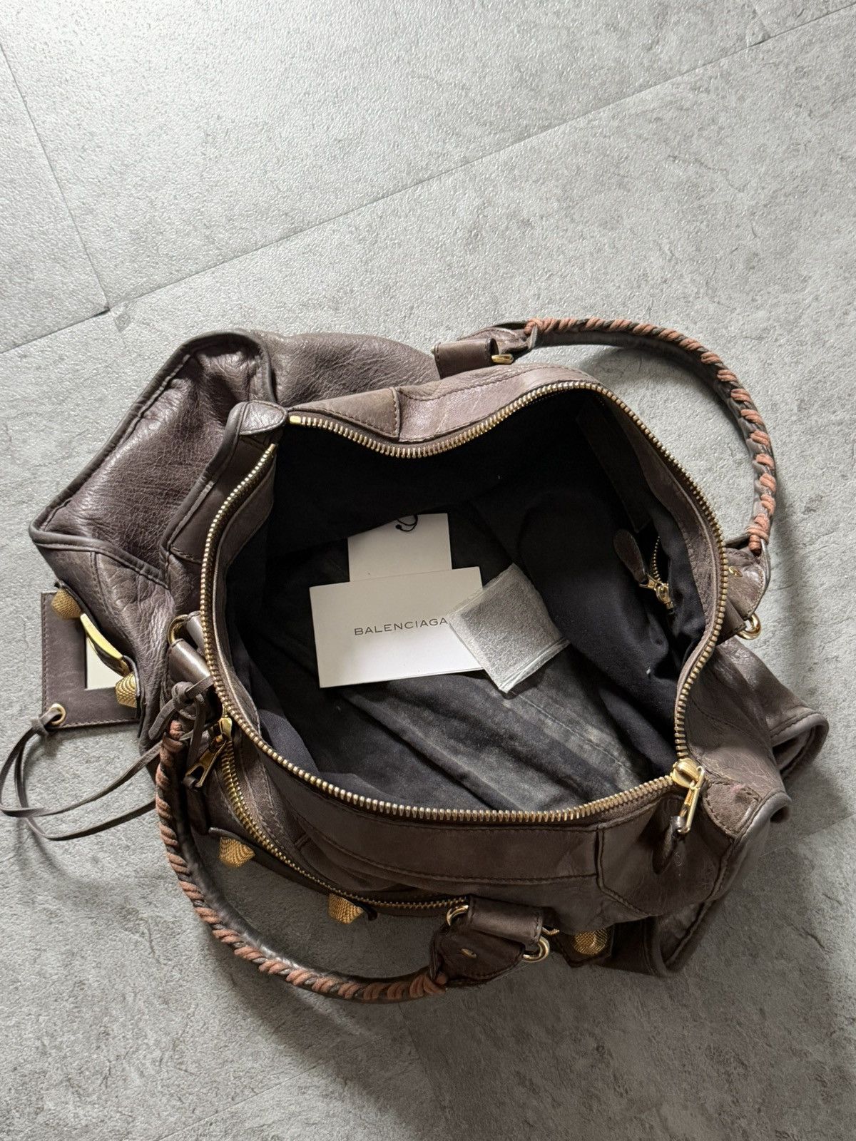 Balenciaga 2000’s Balenciaga Mocha brown Giant 21 Gold Work Bag Size ONE SIZE - 10 Thumbnail