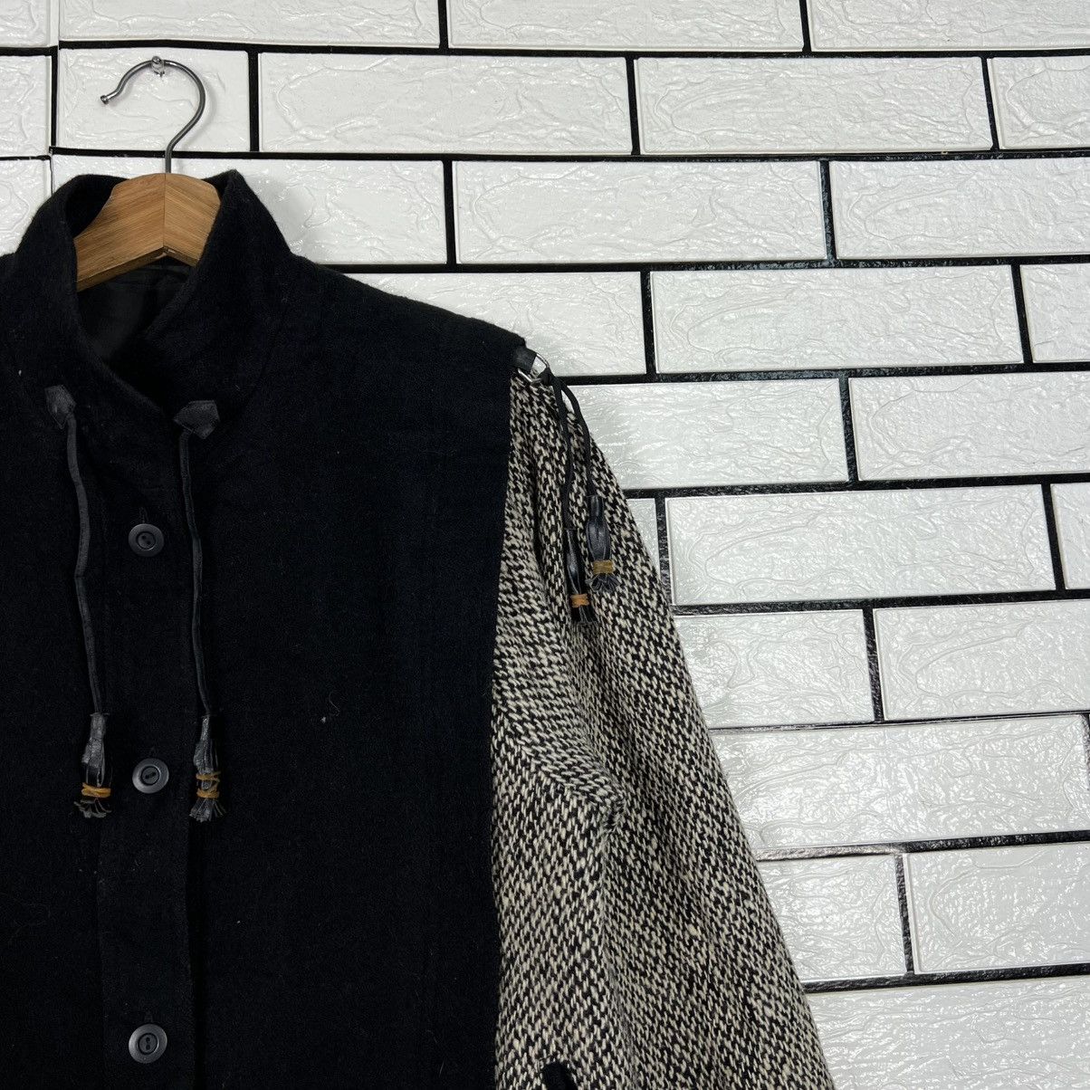 Donna Morgan Vintage 90's DONNA M. Wool Blend Classic Jacket #4163-C190 Size M / US 6-8 / IT 42-44 - 4 Thumbnail