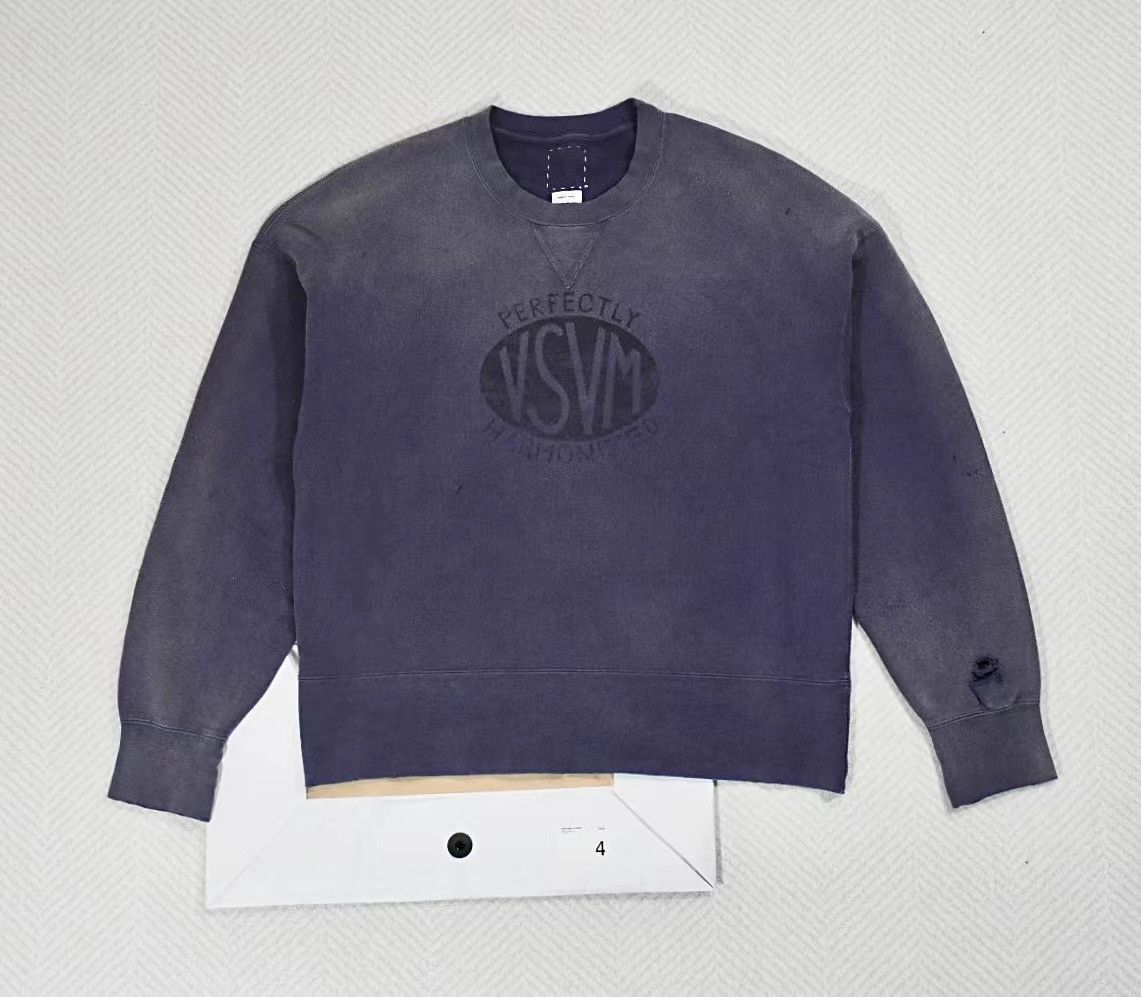 image of Visvim 24Ss Court Sweat Crash in Purple, Men's (Size XL)