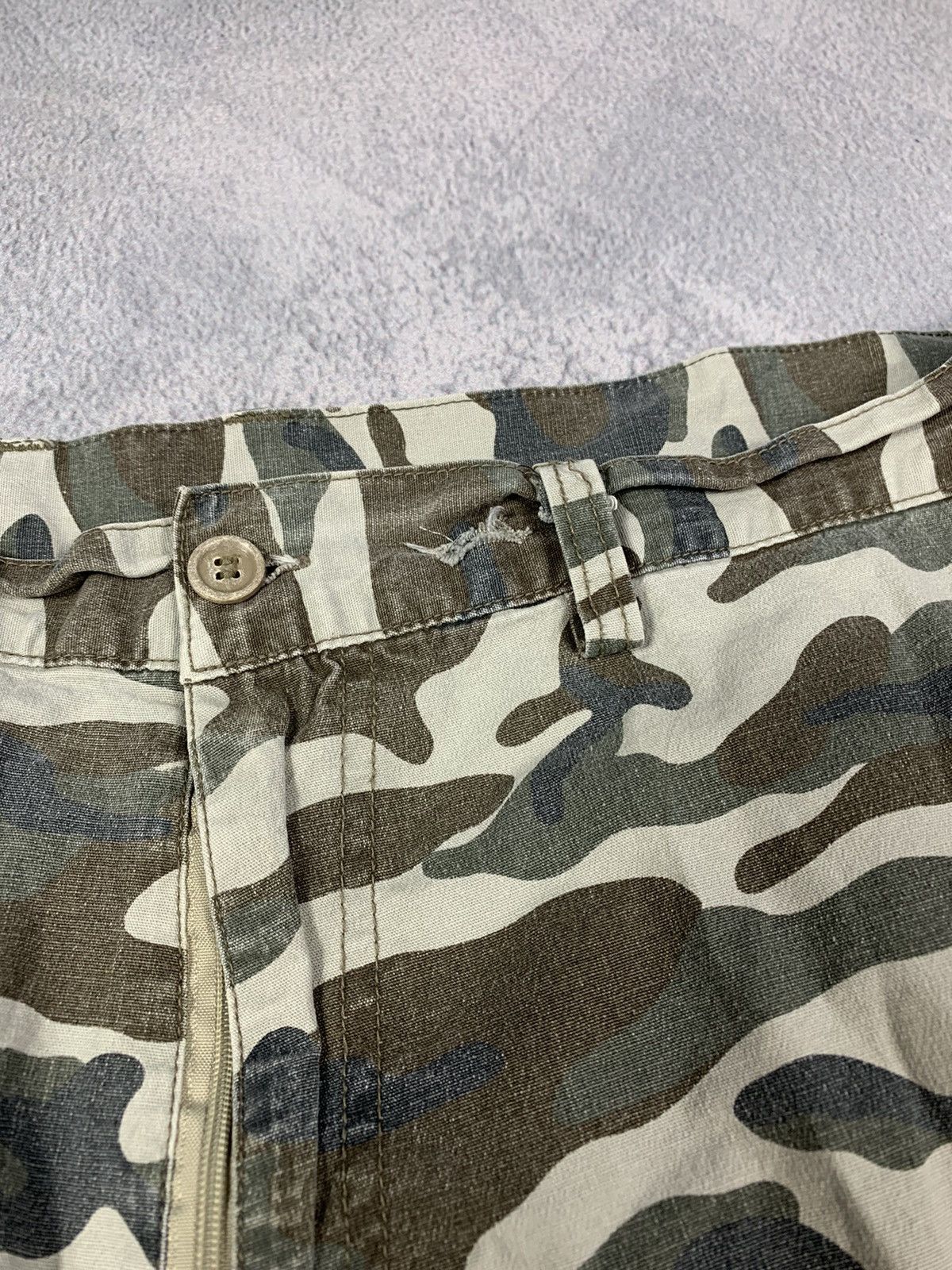 Japanese Brand × Vintage Vintage Japanese faded cargo camo military trouser size 36 Size US 36 / EU 52 - 6 Thumbnail