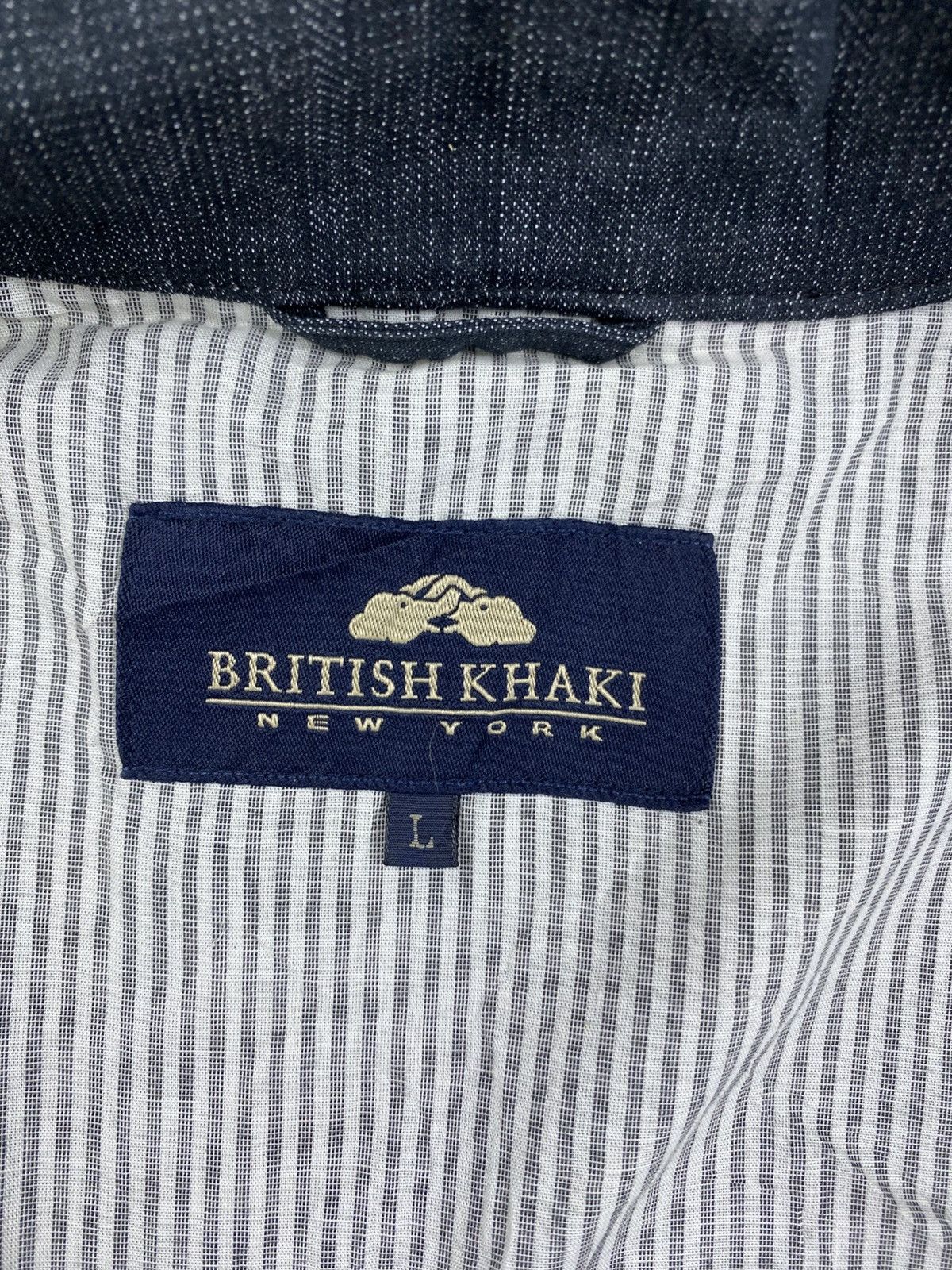 Japanese Brand Vintage British Khaki Rare Dark Grey Zipper Jacket Size US M / EU 48-50 / 2 - 11 Thumbnail