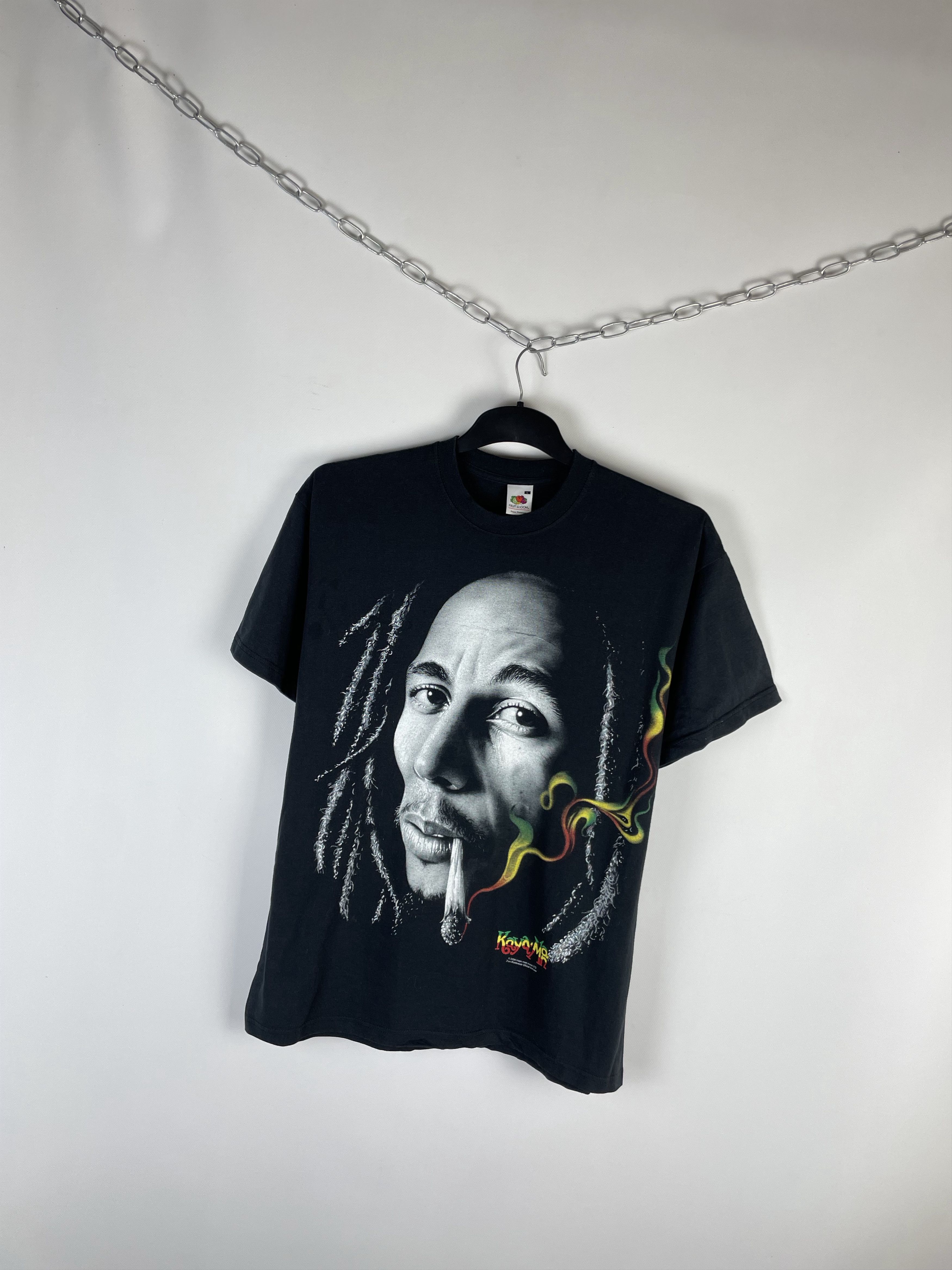 Band Tees Vintage Y2K Bob Marley Face Weed Rasta Tee Streetwear 90s Size US L / EU 52-54 / 3 - 2 Thumbnail