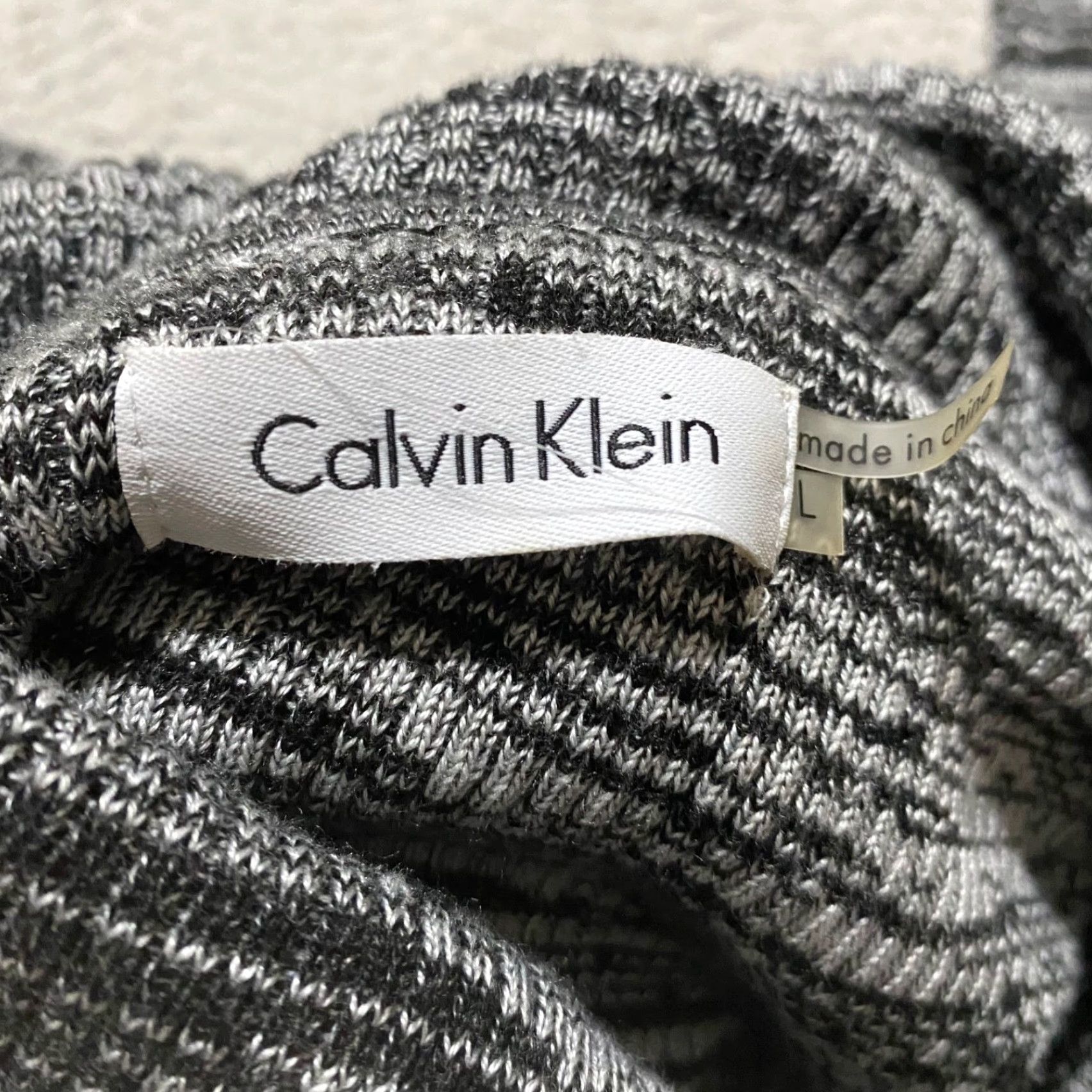 Calvin Klein Calvin Klein Women’s Knit Cowl Neck Dress Heather Gray Large Knee Length Solid Pattern Dress Size L / US 10 / IT 46 - 3 Thumbnail