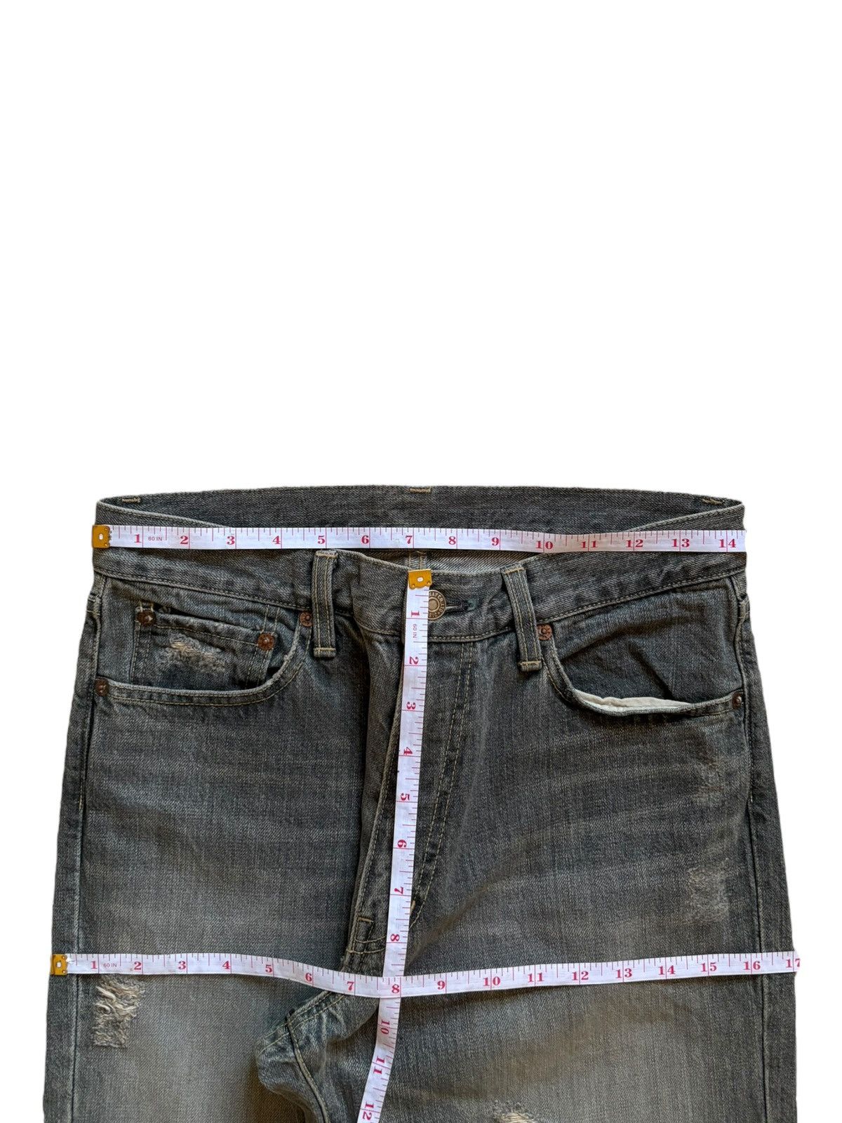 Japanese Brand SALES🔥Vintage Japanese Faded Wash Distressed Loose Jeans Size US 29 - 12 Thumbnail