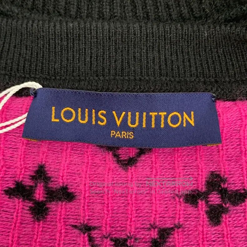Louis Vuitton Louis Vuitton Color-block back logo and full-print cashmer Size US L / EU 52-54 / 3 - 5 Thumbnail