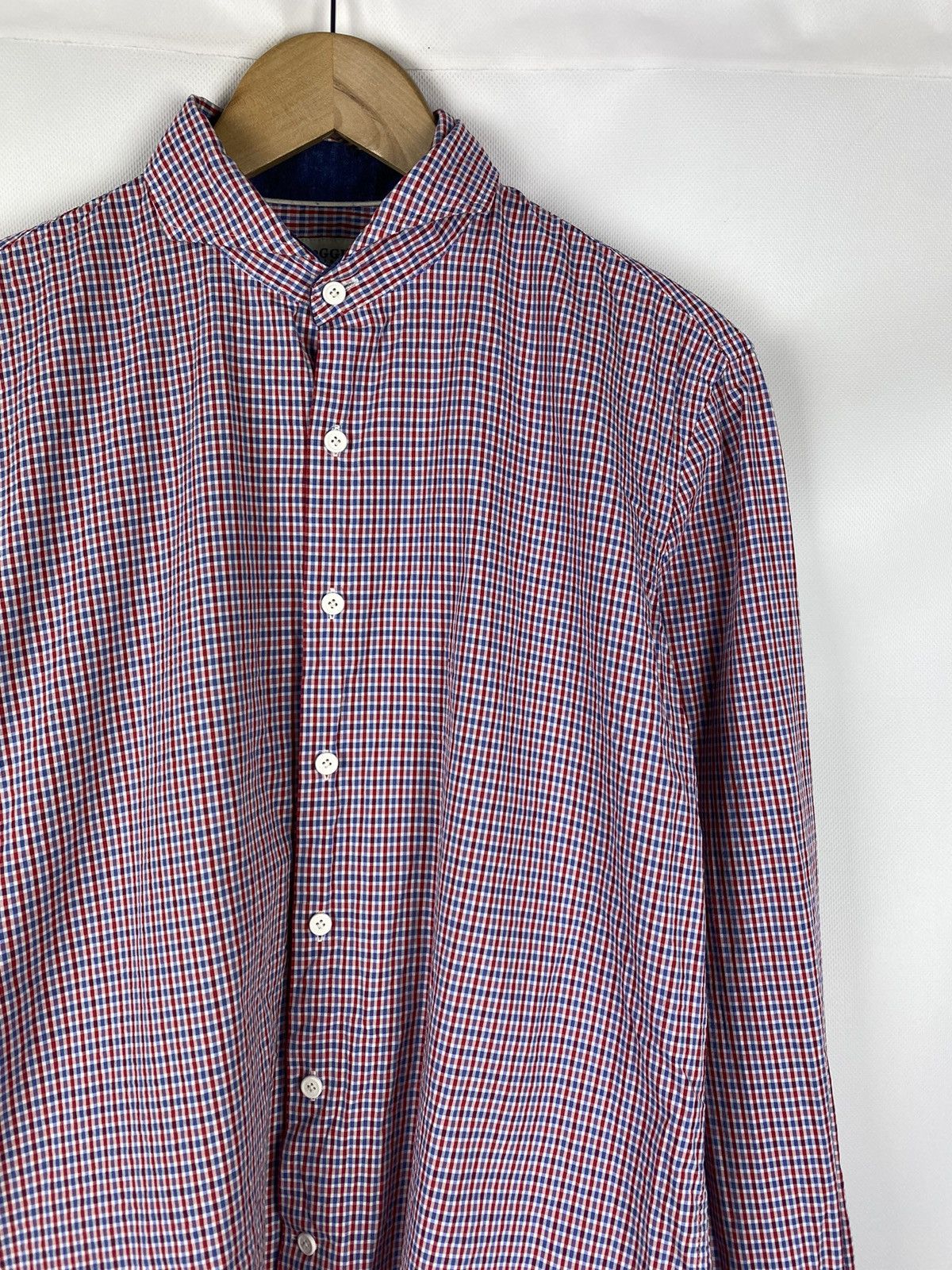 Boggi Boggi Milano men’s long sleeve plaid button up shirt size L Size US L / EU 52-54 / 3 - 5 Thumbnail