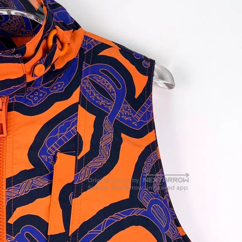 Hermes Hermes Colorblock Geometric Pattern Full Print Stand Colla Size XXS / US 00 / IT 34 - 3 Thumbnail