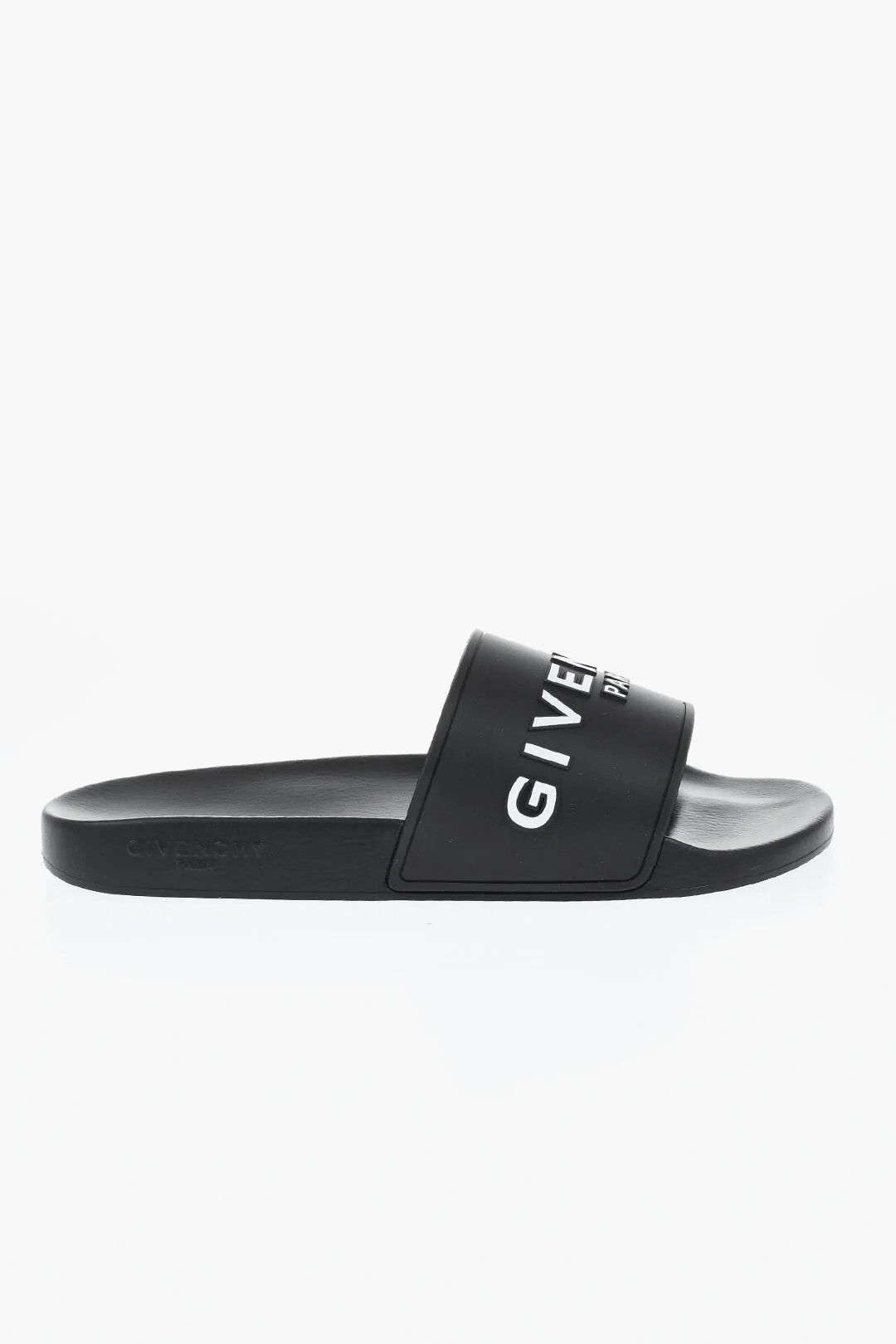 Givenchy og1mm0326 Logo Rubber Slides in Black Size US 12 / EU 45 - 1 Thumbnail