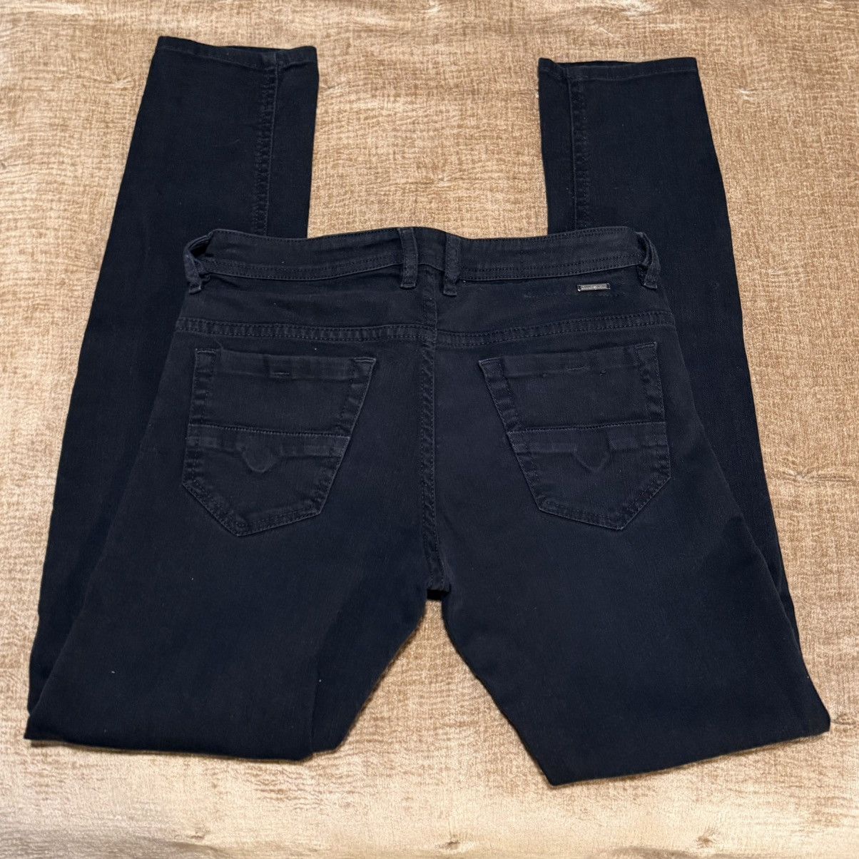 Diesel Diesel Thommer slim skinny jeans in black wash (0688H). Size US 31 - 8 Thumbnail