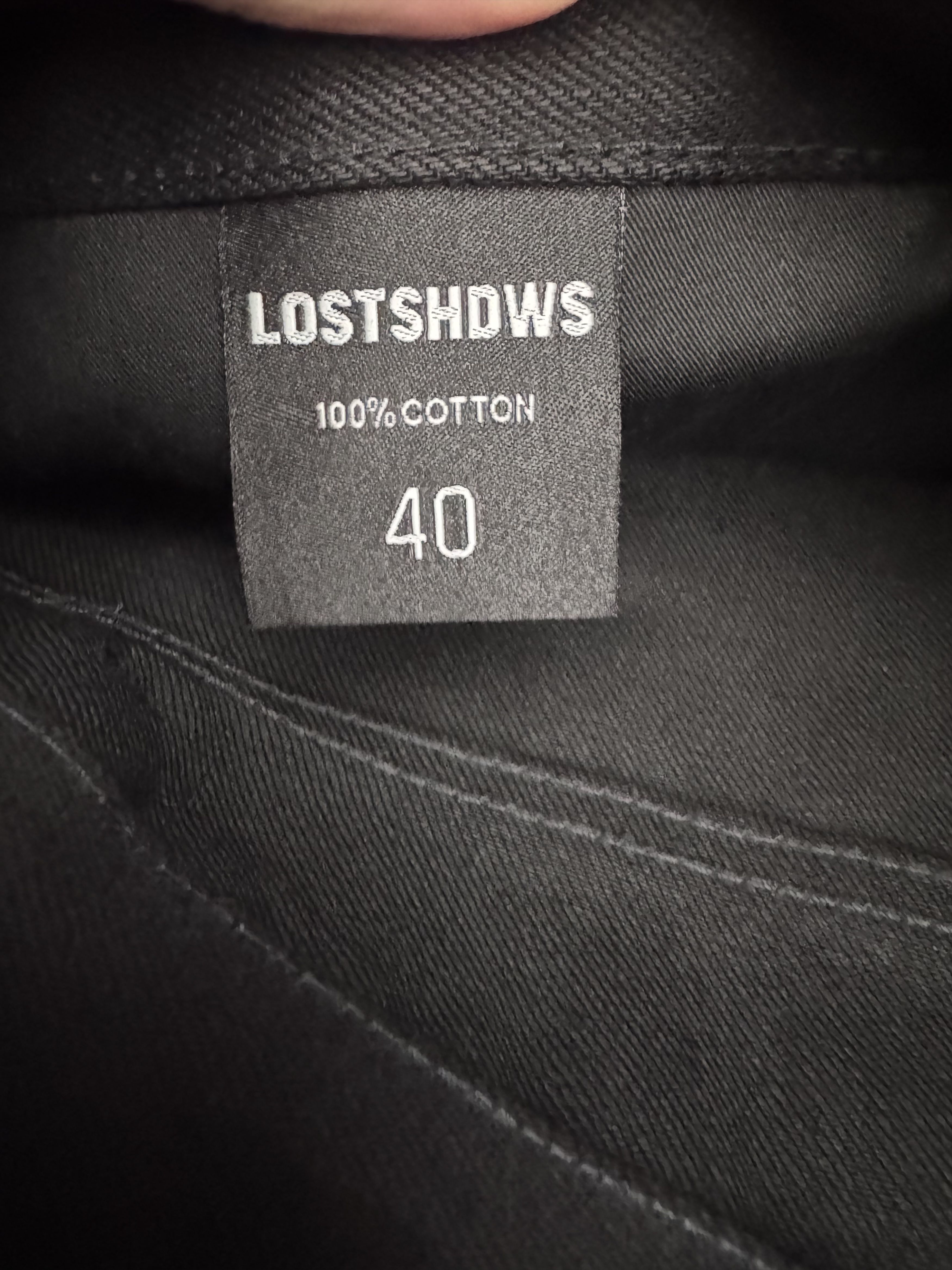 LOSTSHDWS LOSTSHDWS Emboss Baggy Denim "Blue" Size US 40 / EU 56 - 5 Thumbnail