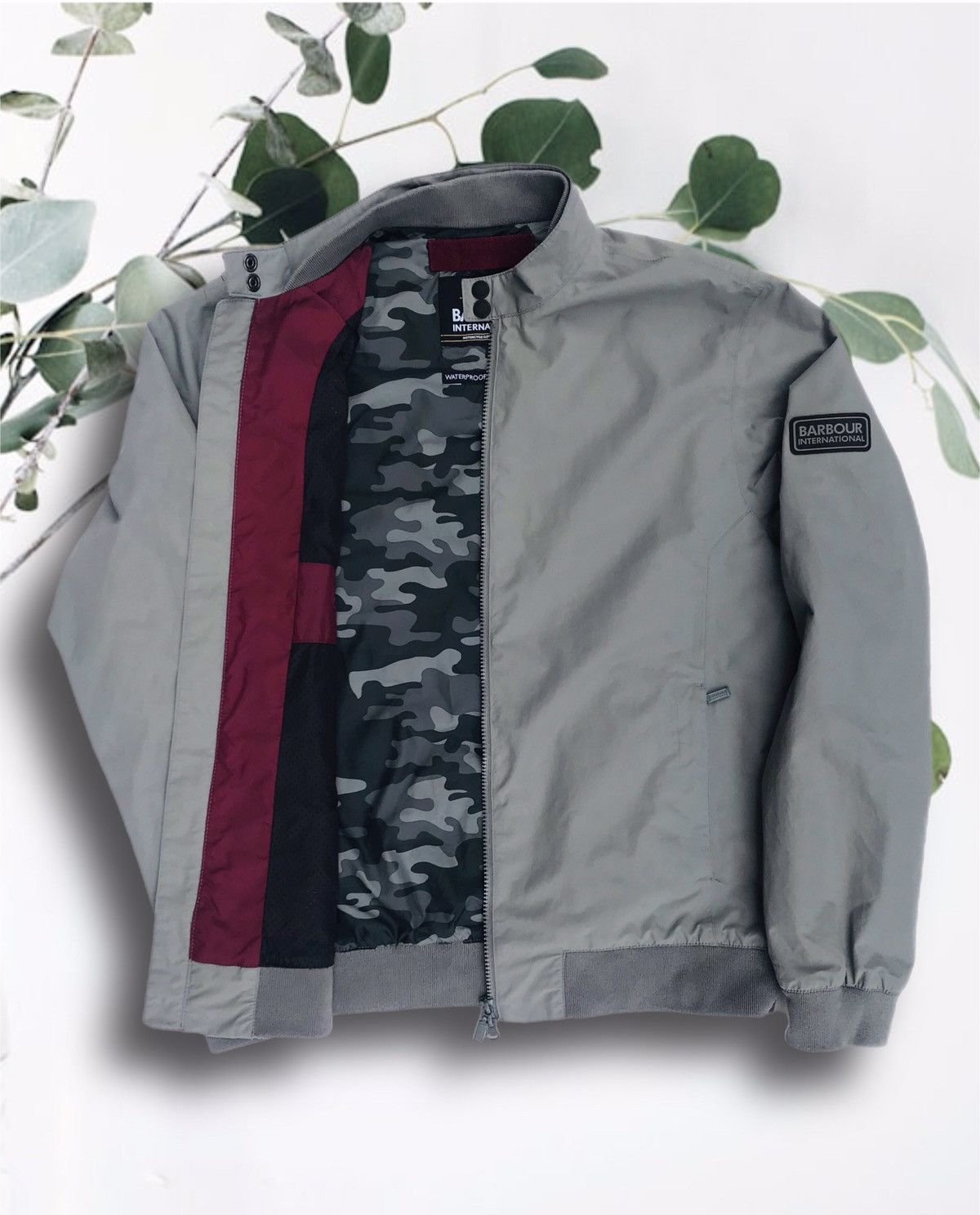 Barbour Barbour International Camo Runnel Bomber Waterproof Jacket Size US M / EU 48-50 / 2 - 8 Thumbnail