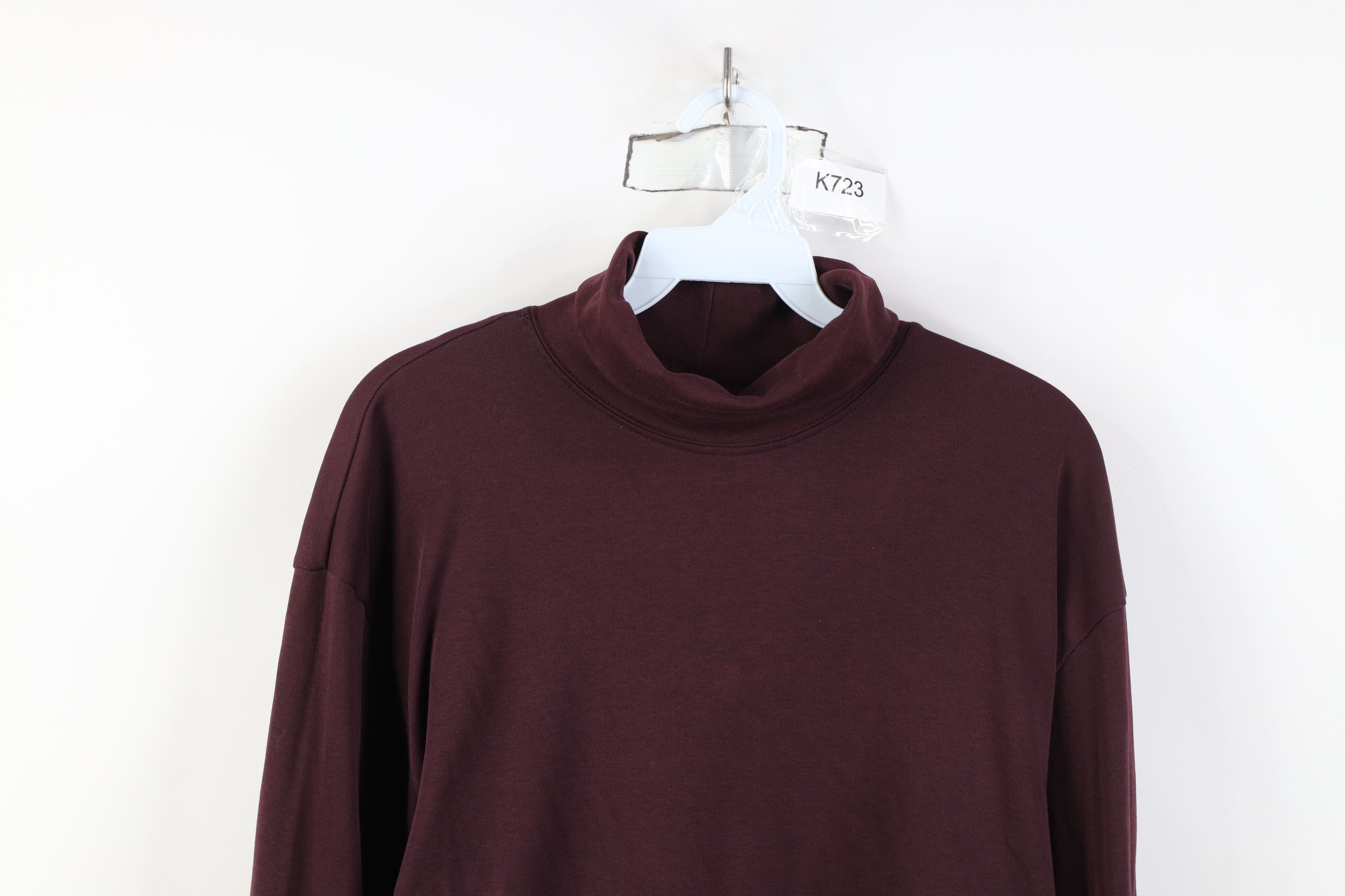 L.L. Bean Vintage 90s LL Bean Blank Long Sleeve Turtleneck T-Shirt Size US L / EU 52-54 / 3 - 2 Thumbnail