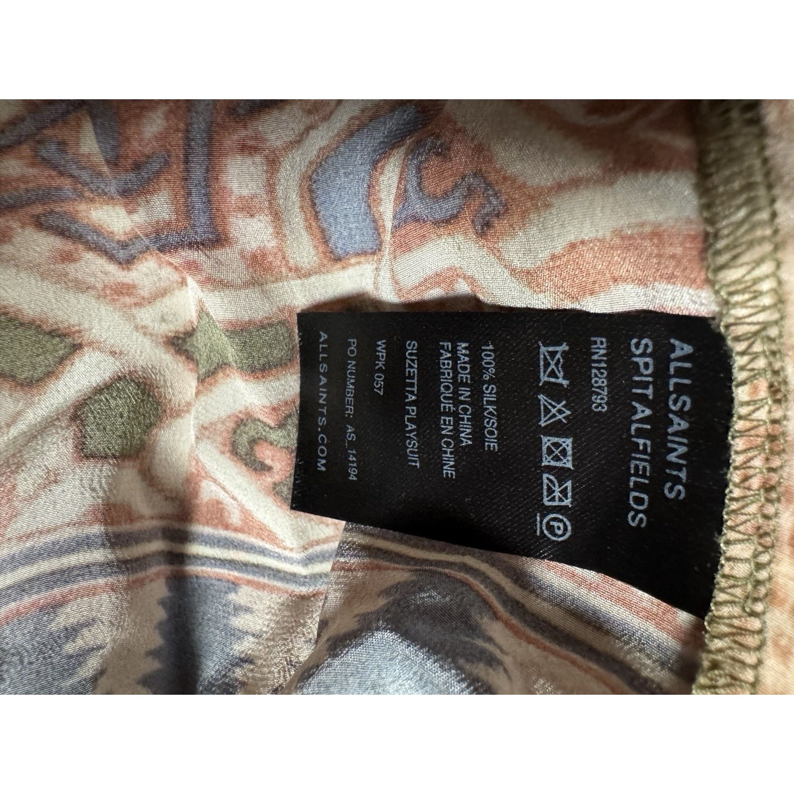 Allsaints All Saints Play suits 100% Silk and Leather Size 8 Size 30" / US 8 / IT 44 - 12 Thumbnail