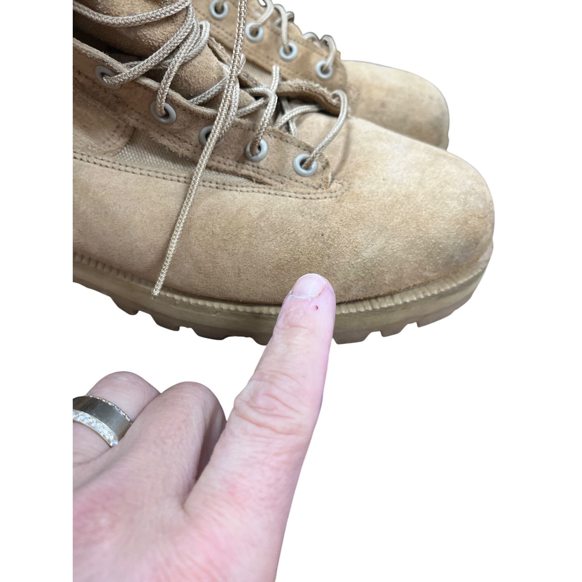 Belleville Belleville GoreTex mens tan para troop mid calf leather boot Size US 11.5 / EU 44-45 - 11 Thumbnail