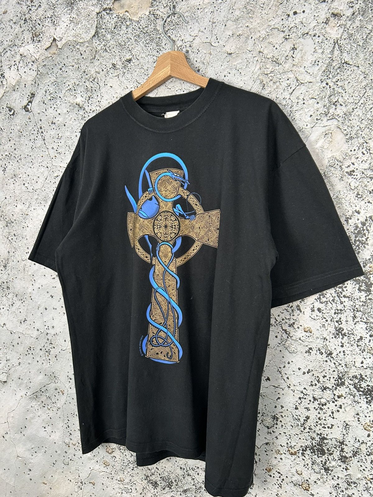 Vintage Vintage Dragon Japanese 90s Graphic Tee Streetwear Hype Size US XL / EU 56 / 4 - 2 Thumbnail