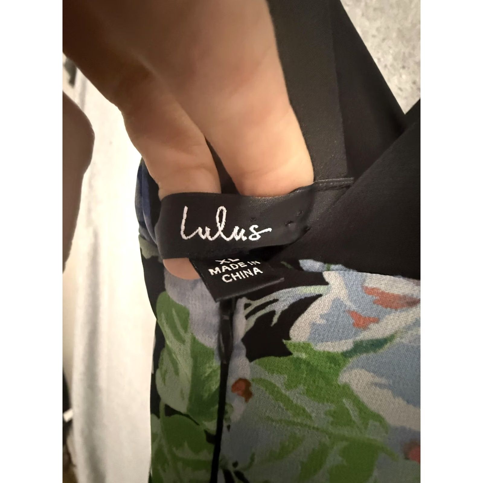 Lulus Lulus Dress Womens XL Multicolor Floral Chiffon V Neck Maxi Sundress Lined Size XL / US 12-14 / IT 48-50 - 3 Thumbnail