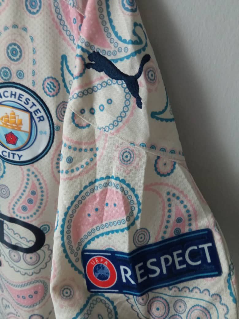 Other 2020/21 Manchester City Phil Foden Jersey Player CL Edition Size US L / EU 52-54 / 3 - 5 Thumbnail