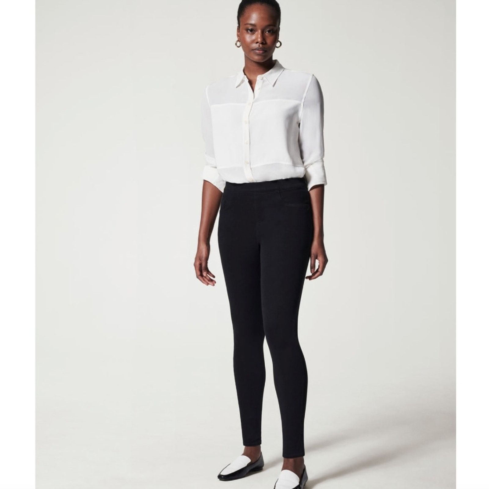 Spanx NWT Spanx Women's Straight Leg Pull On Jeans - Large Size 38" / US 16 / IT 52 - 1 Thumbnail