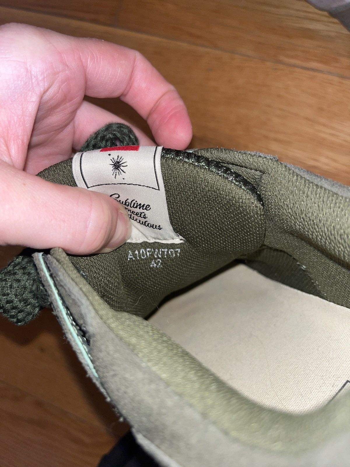 Maison MIHARA YASUHIRO BARELY WORN Army Green Maison Mihara Yasuhiro Sneakers Size US 9 / EU 42 - 7 Thumbnail