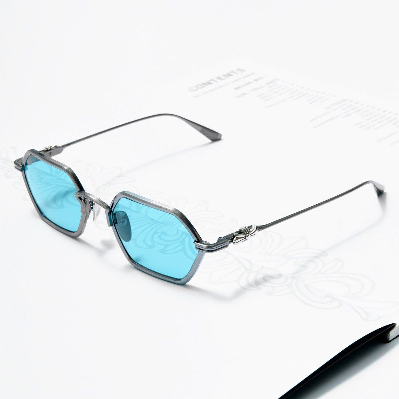 Chrome Hearts CHROME HEARTS DATASS PEWTER SUNGLASSES Size ONE SIZE - 2 Thumbnail