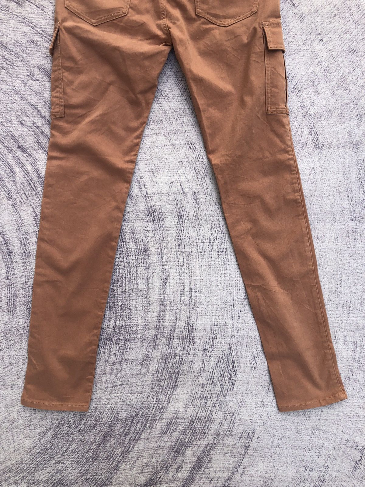 Beauty Beast × Japanese Brand Slim Fit Beige Cargo Trousers Multi Pocket Pants Size US 27 - 11 Thumbnail