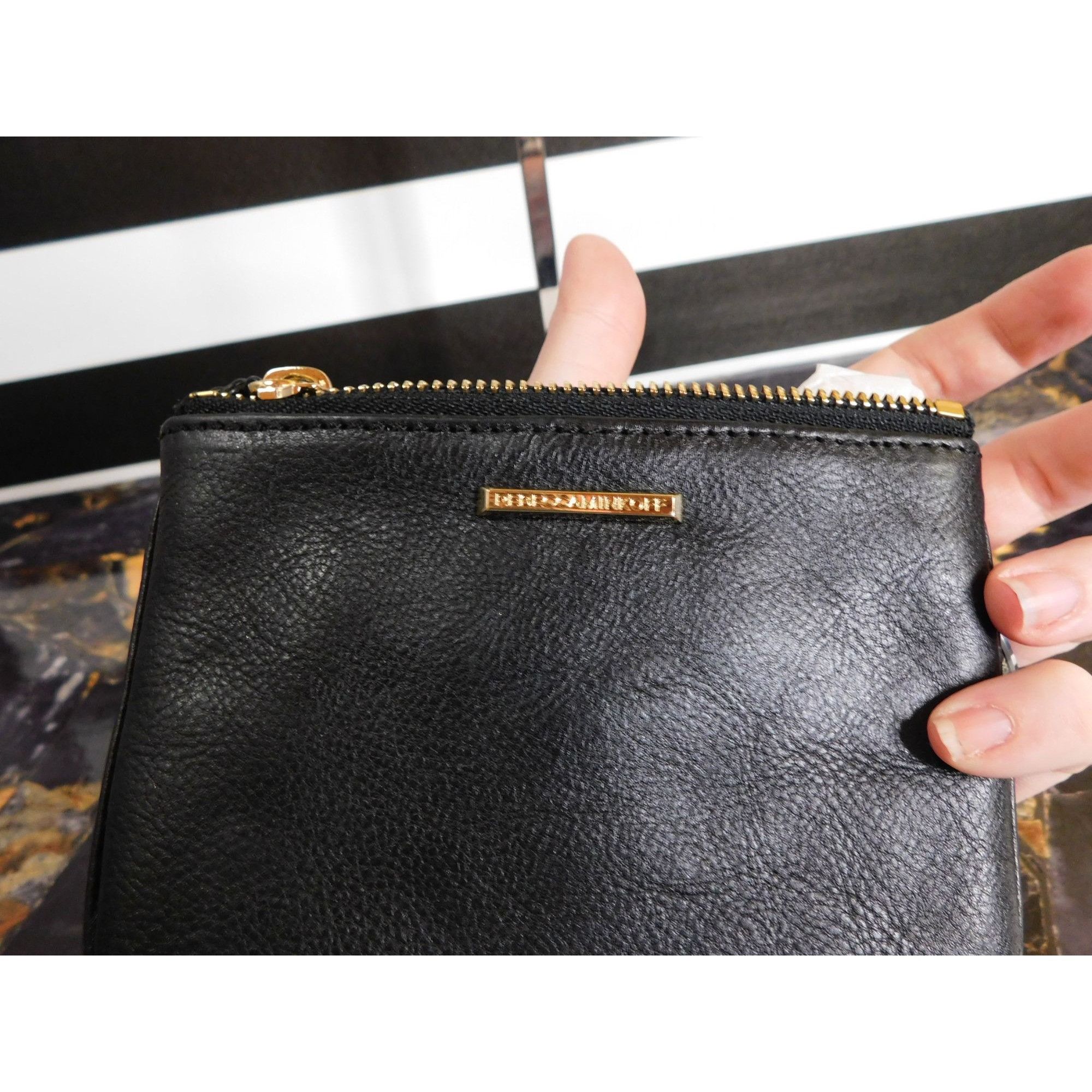 Rebecca Minkoff Rebecca Minkoff Black Leather I Rock CHI Coin Pouch With Gol Size ONE SIZE - 2 Thumbnail