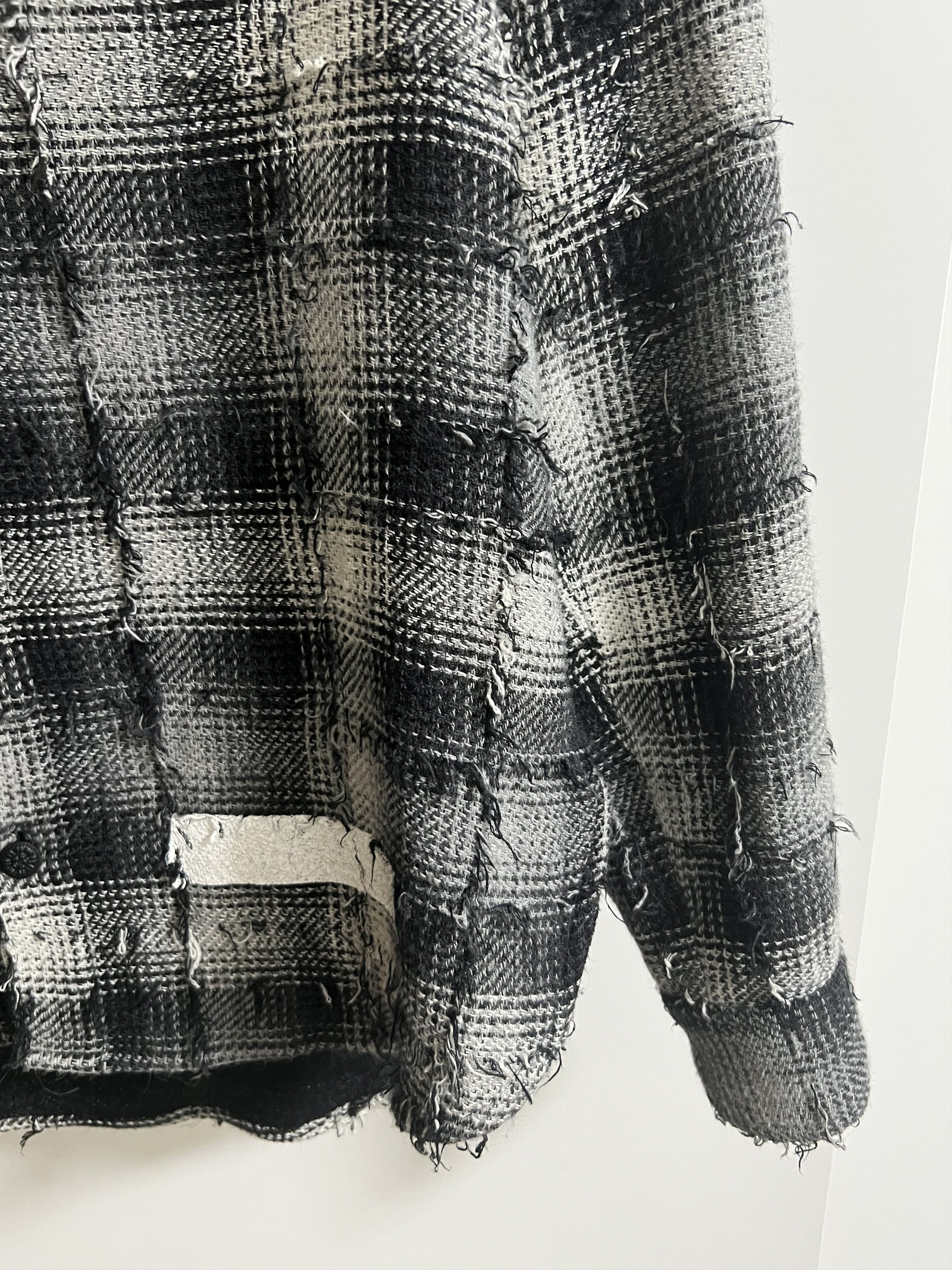 Off-White Plaid Distressed Flannel with Detachable Hood Size US S / EU 44-46 / 1 - 3 Thumbnail