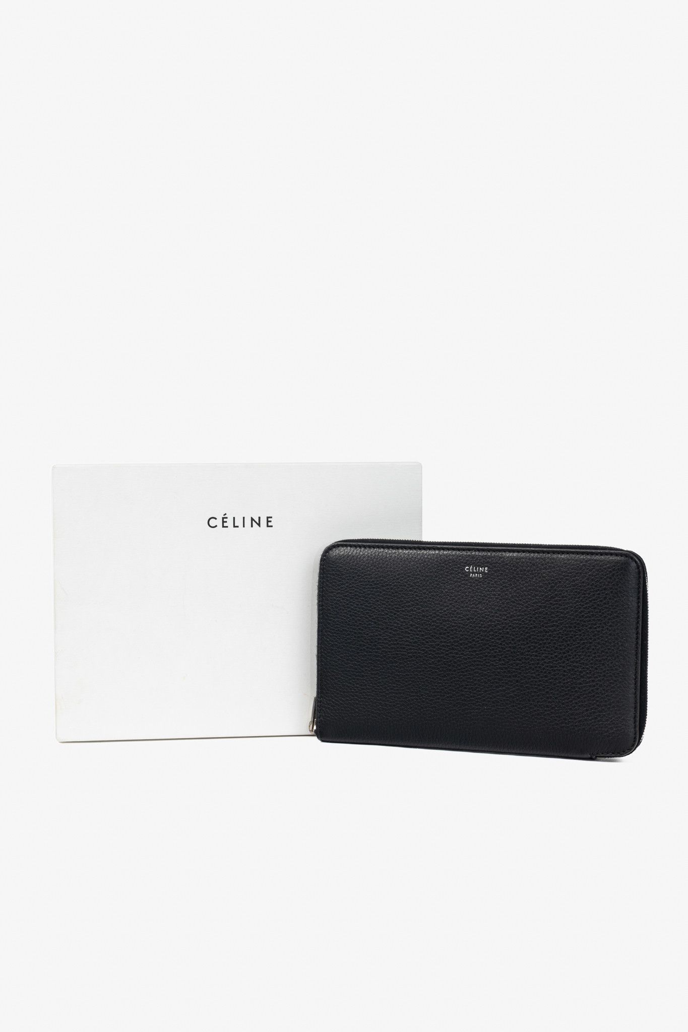 Celine Celine Leather Yellow-Interior Zip Around Organizer Wallet Size ONE SIZE - 11 Thumbnail