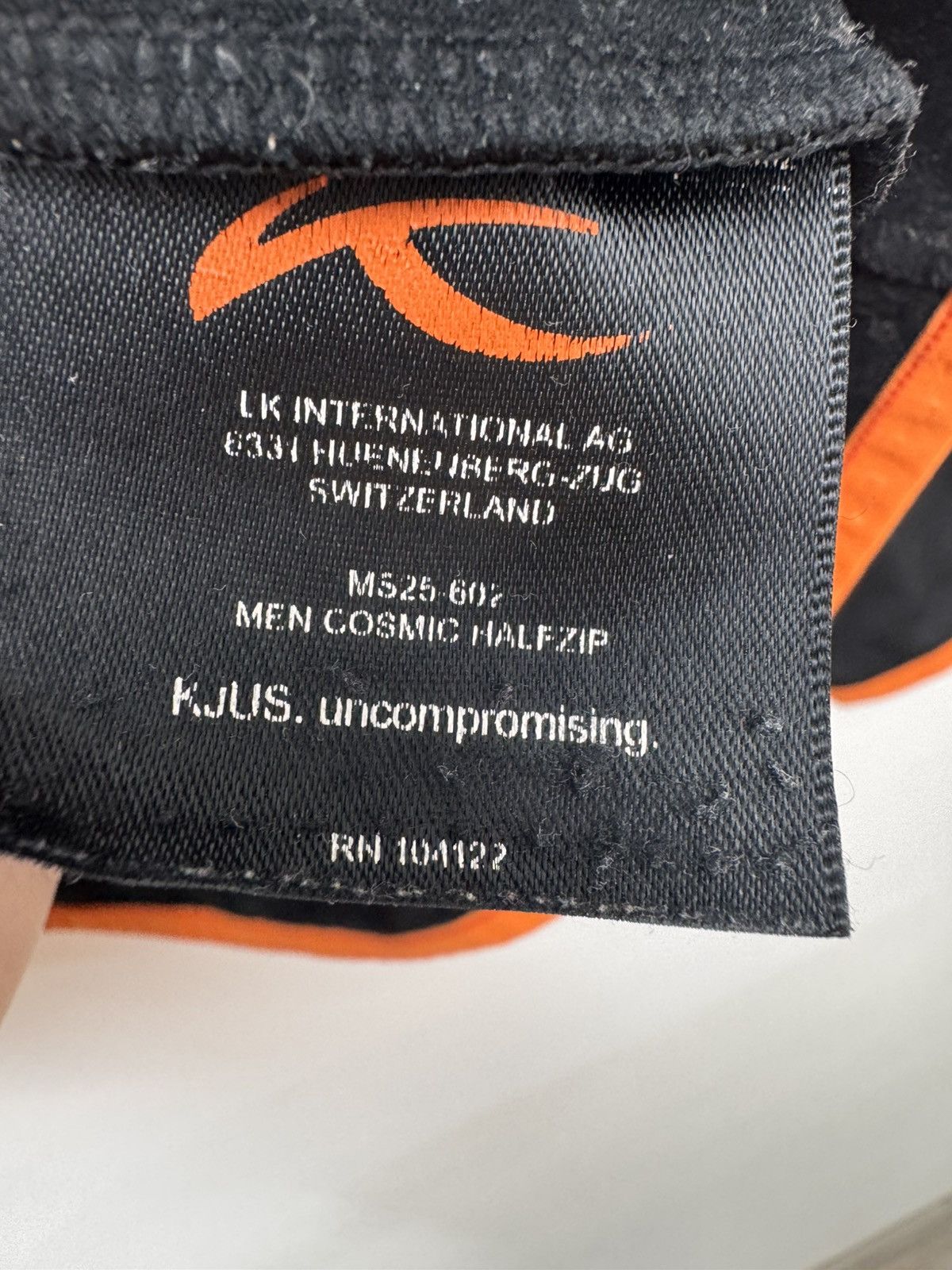 KJUS Kjus Men Thermal Half Zip Sweater Black Orange Size L Size US L / EU 52-54 / 3 - 5 Thumbnail