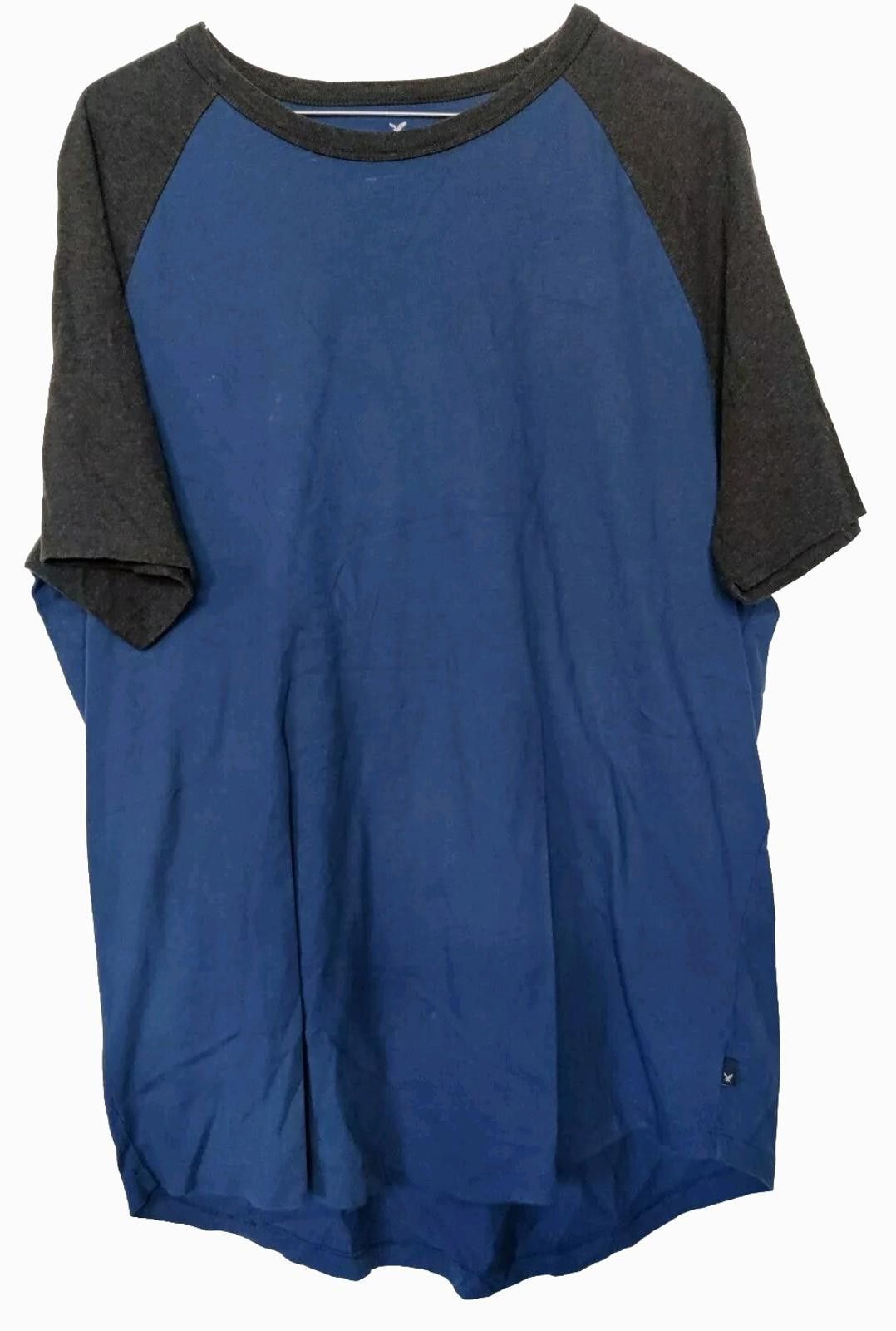 American Eagle Outfitters American Eagle Mens T-Shirt Short Sleeve Tee Top Large Blue Size US L / EU 52-54 / 3 - 1 Thumbnail