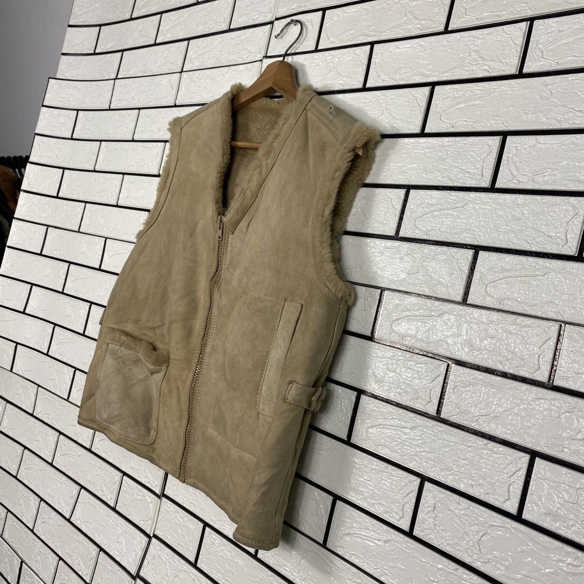 Japanese Brand 📌Vintage Blanket Shearling Leather Jacket Issey Miyake Size US M / EU 48-50 / 2 - 3 Thumbnail