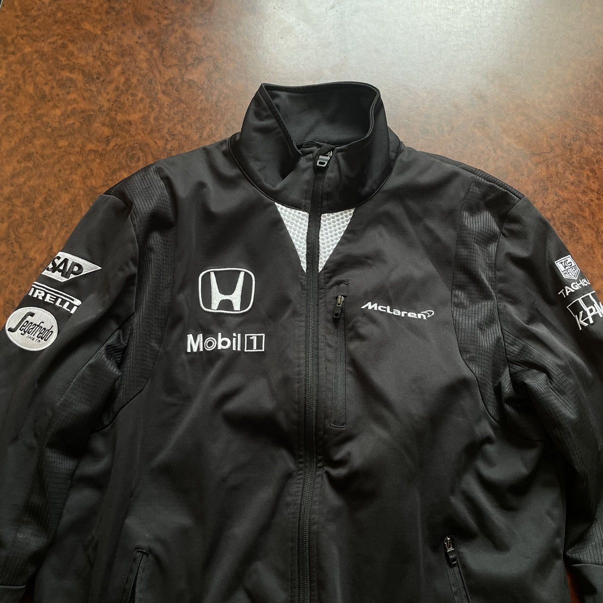 Honda × Malcolm McLaren Honda black moto jacket McLaren firelli bomber marlboro Size US M / EU 48-50 / 2 - 2 Thumbnail