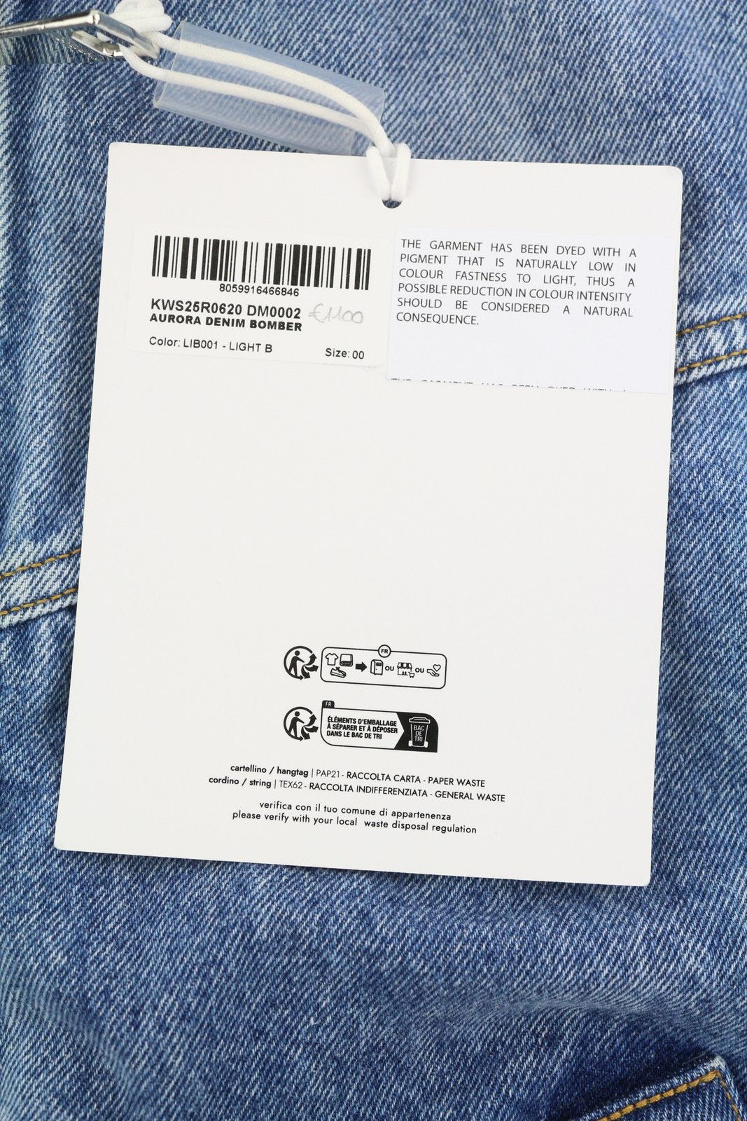 Khrisjoy AURORA DENIM BOMBER XS/S Blue Oversized Loose Fit 86575 Size XS / US 0-2 / IT 36-38 - 10 Thumbnail