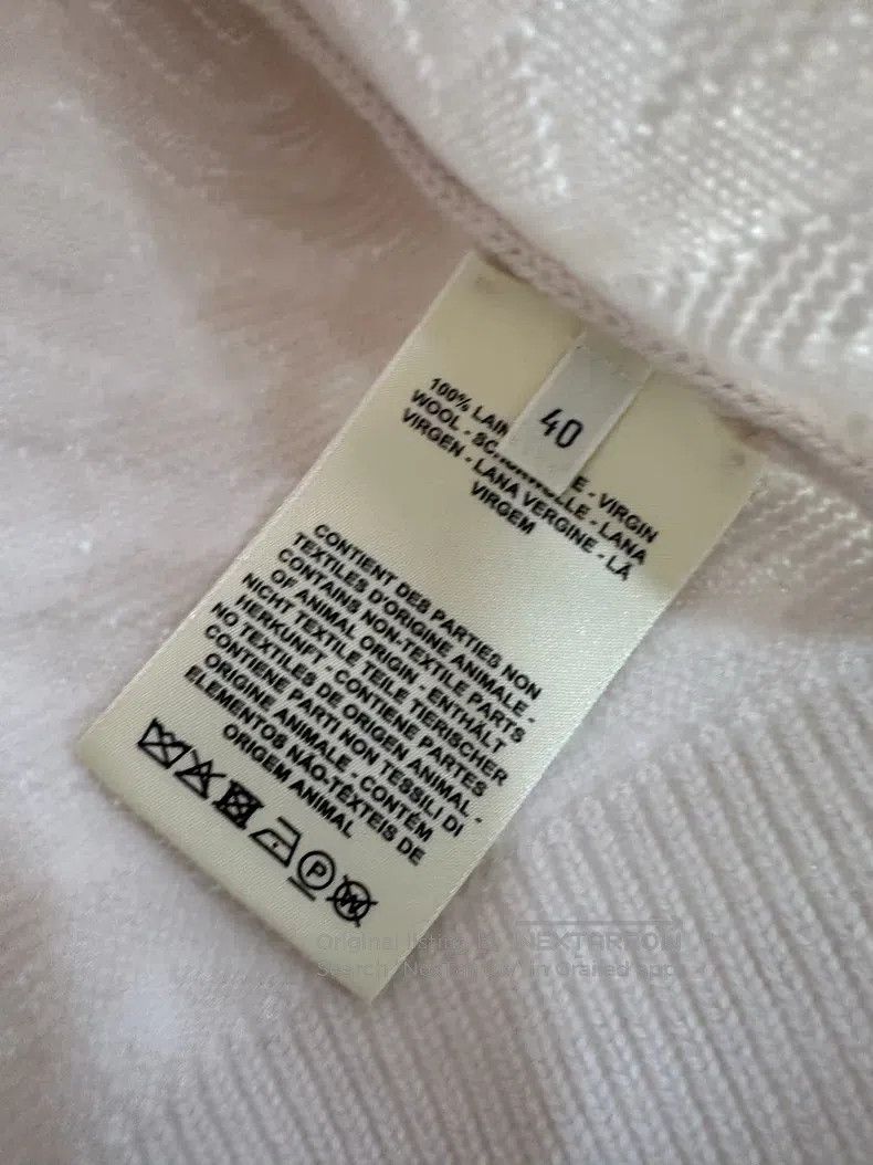Hermes Hermes Pale Pink Dark Patterned Logo Cardigan Size S / US 4 / IT 40 - 3 Thumbnail