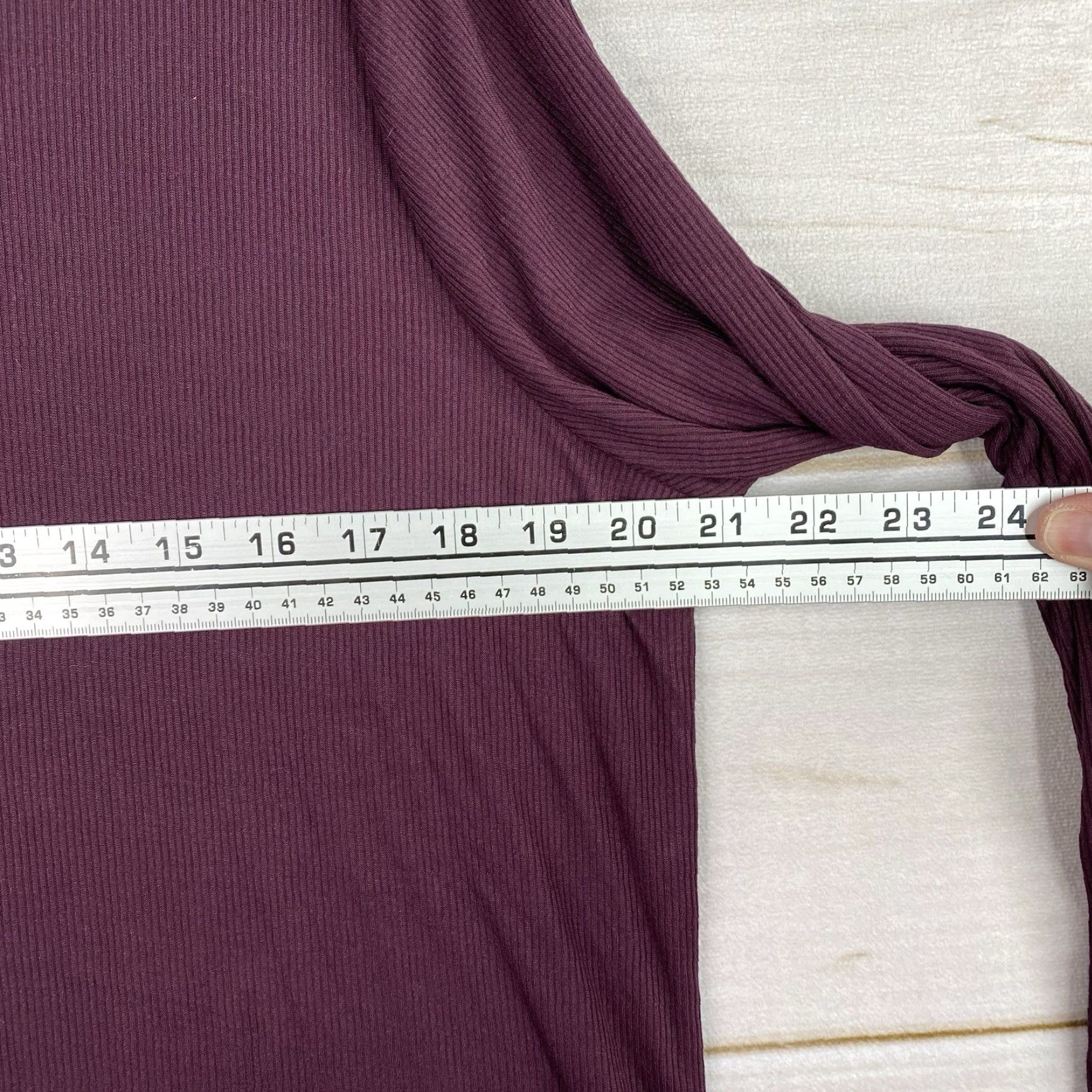 Jones New York VINTAGE Jones New York Womens Top XL Burgundy Ribbed Mock Neck Tunic NWT Size XL / US 12-14 / IT 48-50 - 3 Thumbnail
