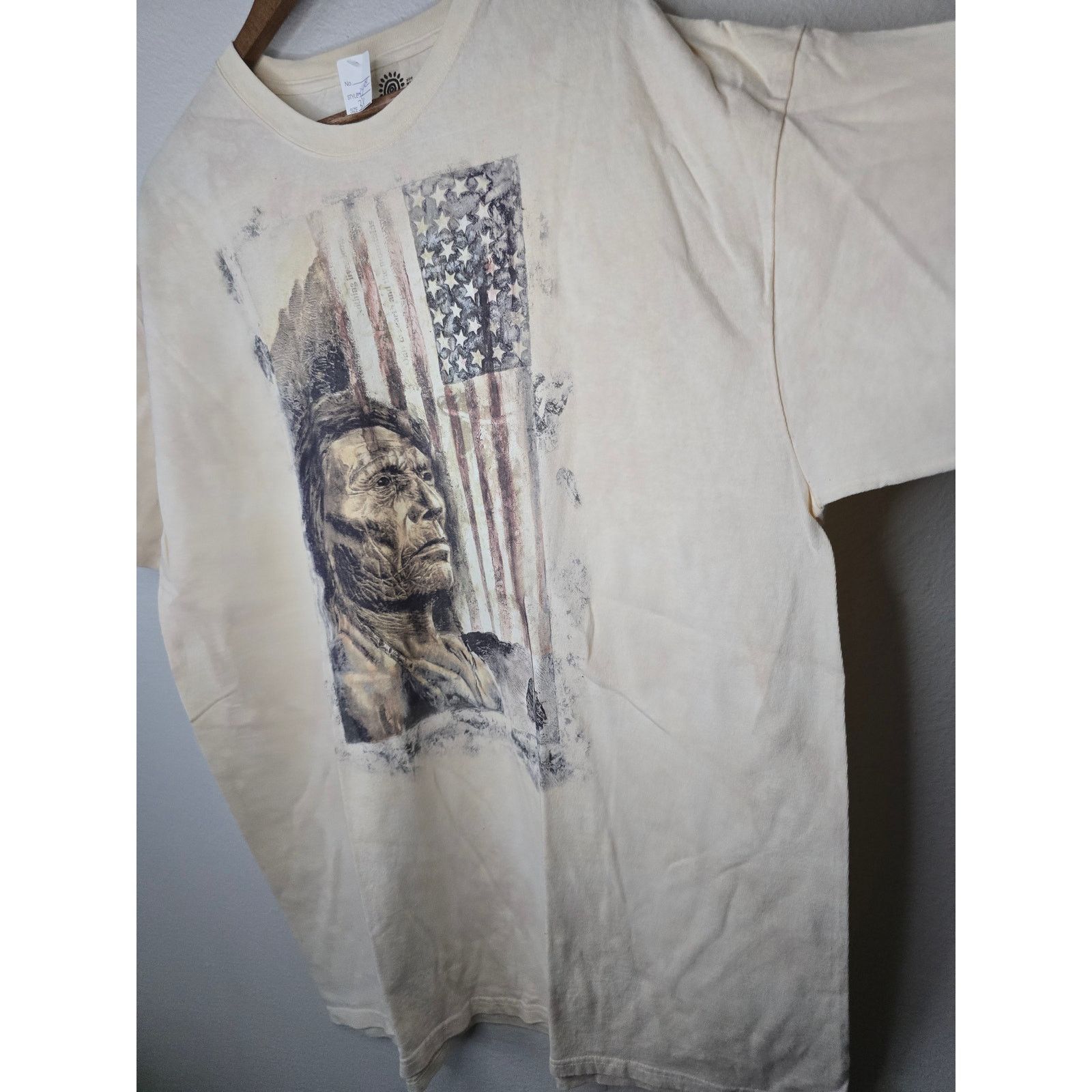 The Mountain The Mountain Shirt Mens 3XL Native American Patriotic Tee Size US XXL / EU 58 / 5 - 4 Thumbnail