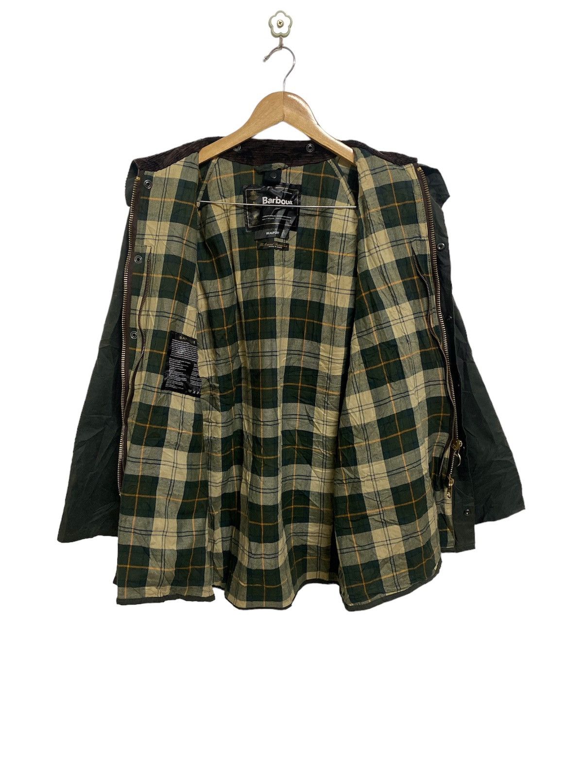 Barbour Vintage Barbour Beaufort Wax Jacket Made in England Size US L / EU 52-54 / 3 - 3 Thumbnail
