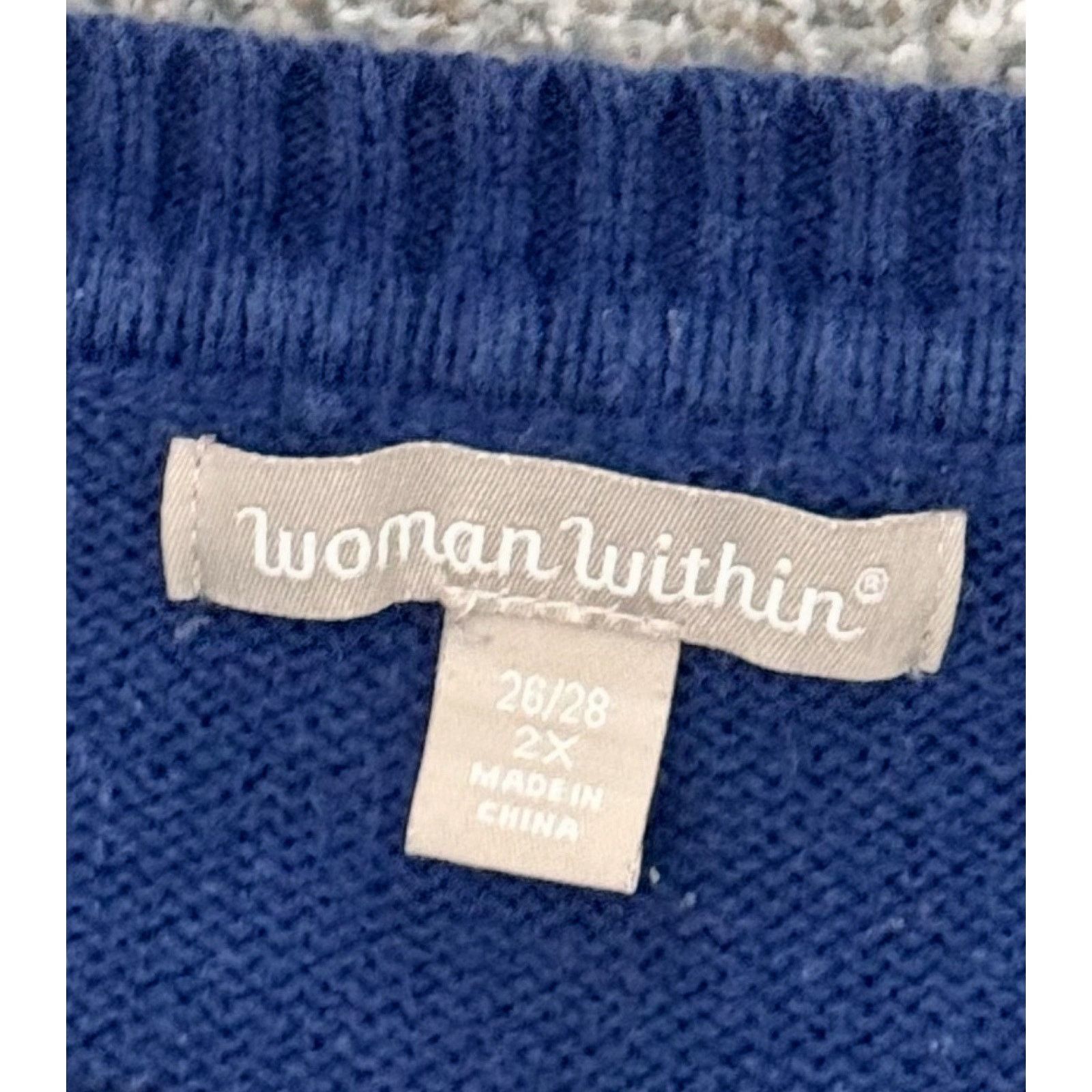 Other Woman Within Sweater Womens 2X Plus Fisherman Warm Preppy Size XXL / US 16-18 / IT 52-54 - 5 Thumbnail