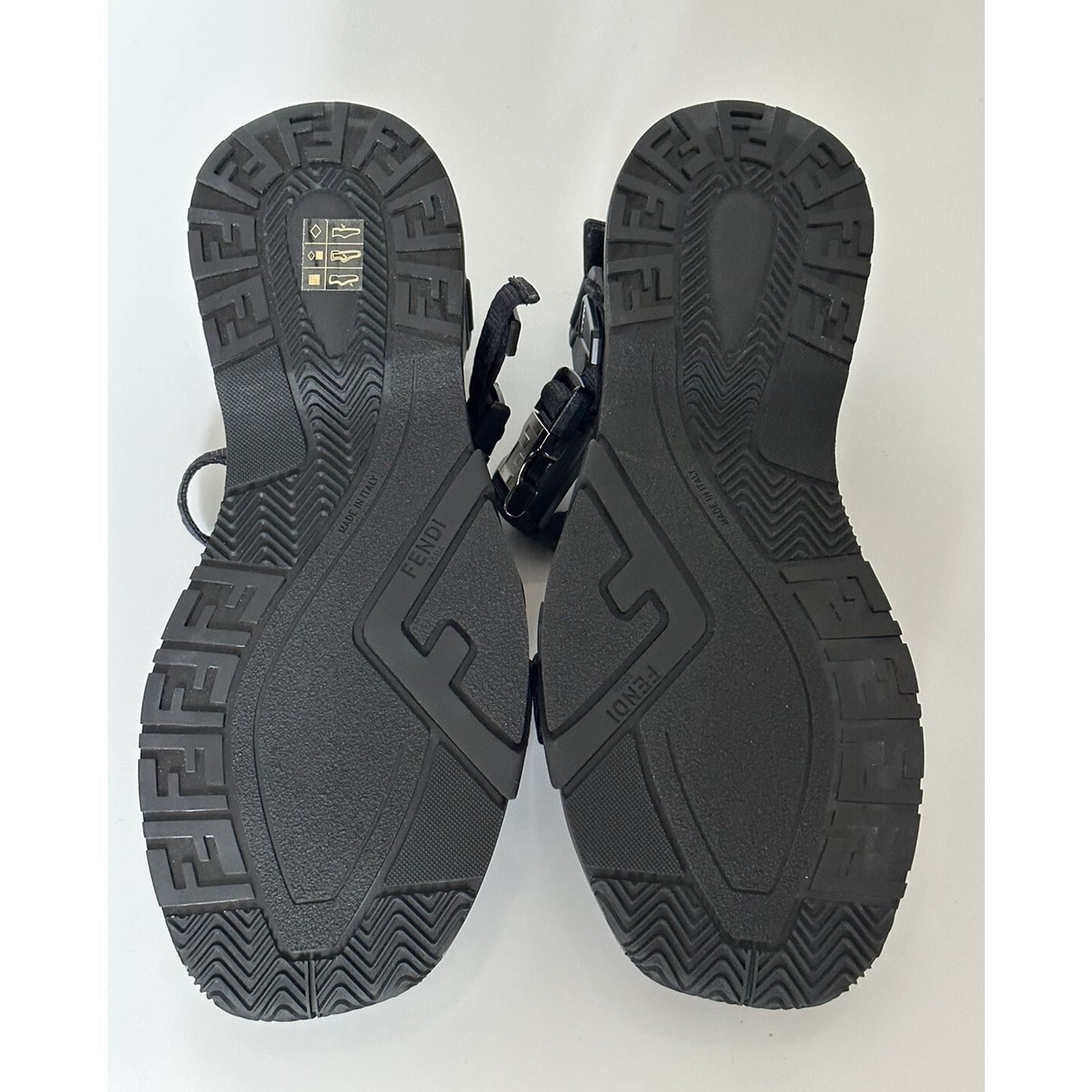 Fendi Fendi Men's FF Strapped Black Sandals 12 US/ 11 UK 7X1503 Size US 11 / EU 44 - 17 Thumbnail