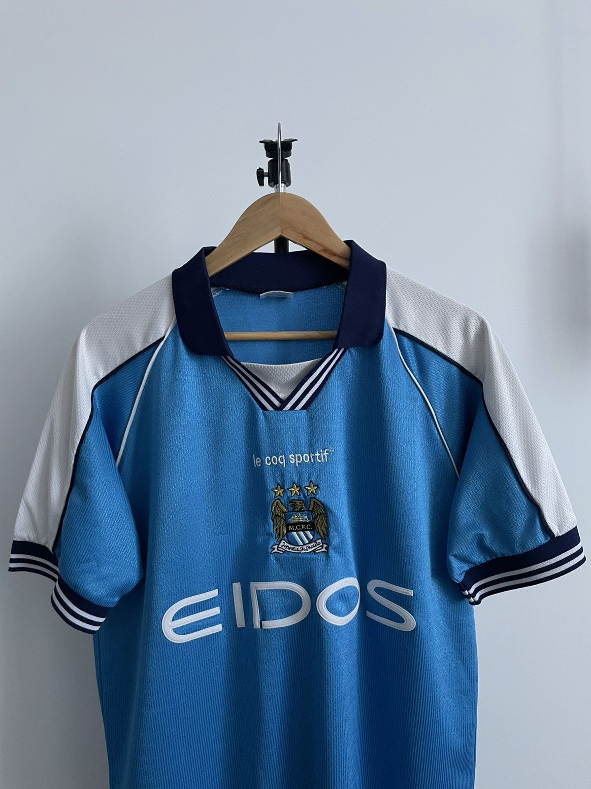 Le Coq Sportif Vintage Le Coq Sportif Manchester City 1999/2001 Jersey Size US M / EU 48-50 / 2 - 2 Thumbnail