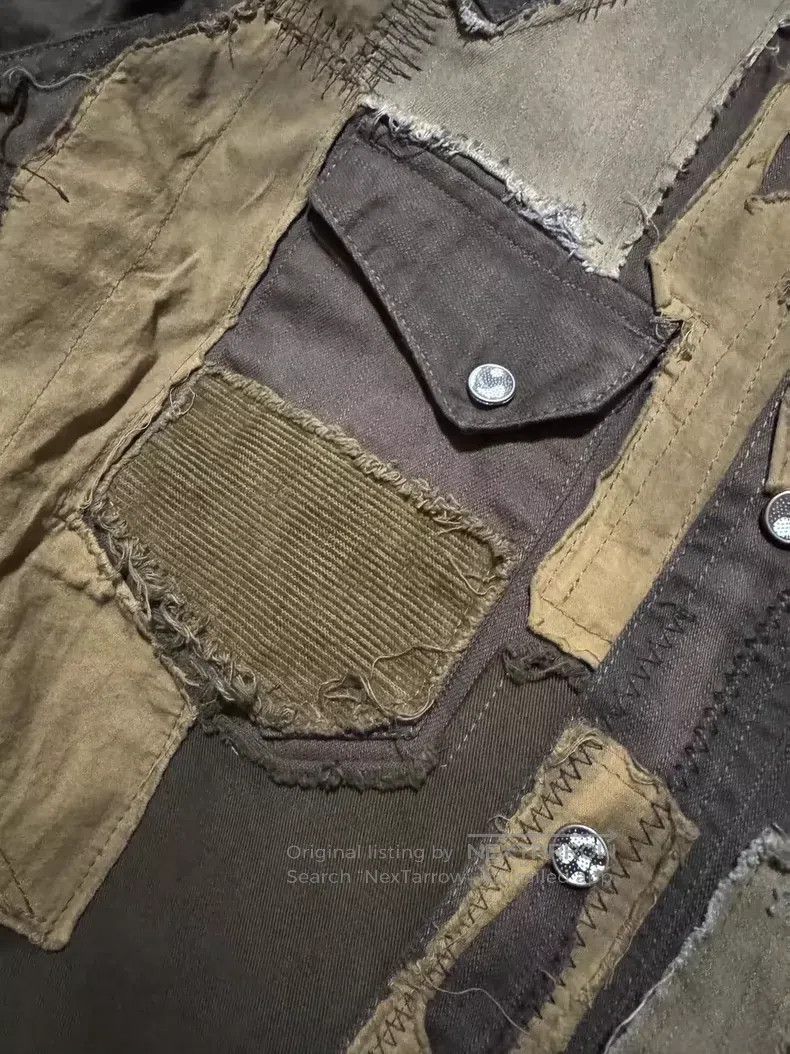 RRL Ralph Lauren RRL Ralph Lauren Men's mud-dy dyed patchwork shirt Size US M / EU 48-50 / 2 - 5 Thumbnail