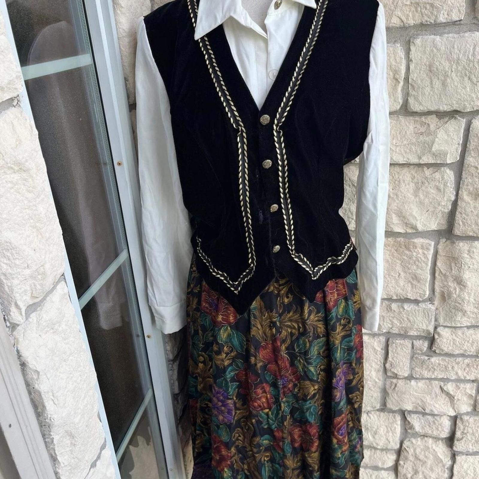 Other 80s vintage floral dress fashion Size M / US 6-8 / IT 42-44 - 1 Thumbnail