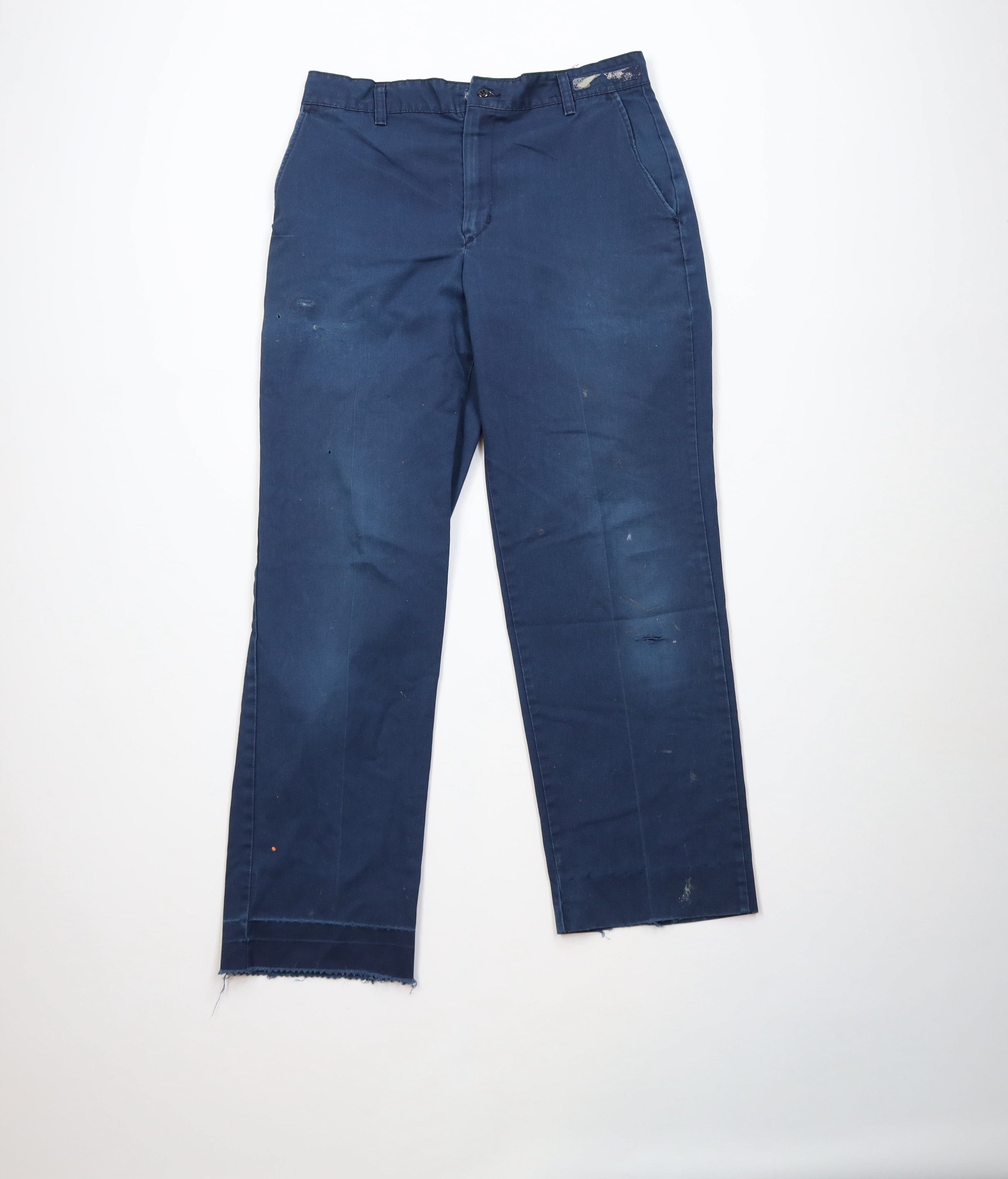 Vintage Vintage 90s Streetwear Workwear Mechanic Pants Blue USA Size US 33 - 1 Thumbnail