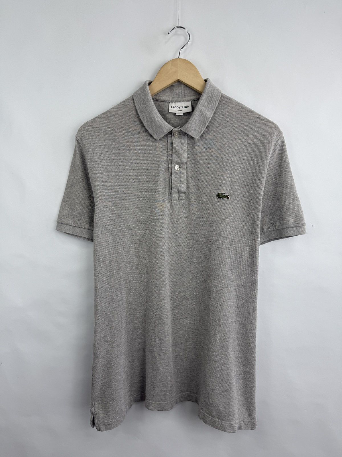 Lacoste 🇫🇷 Lacoste Slim Fit Polo T-Shirt Made in France Retro Rare Size US L / EU 52-54 / 3 - 4 Thumbnail