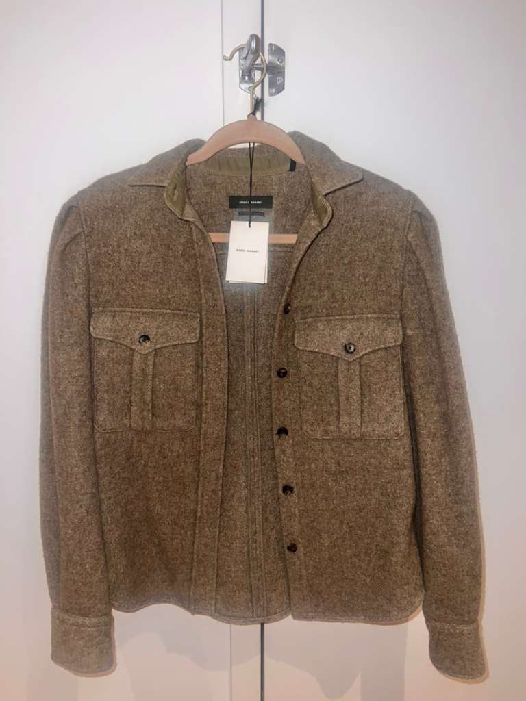 Isabel Marant Isabel Marant Chemise Florrie Button Jacket Verdigris Size S / US 4 / IT 40 - 1 Thumbnail