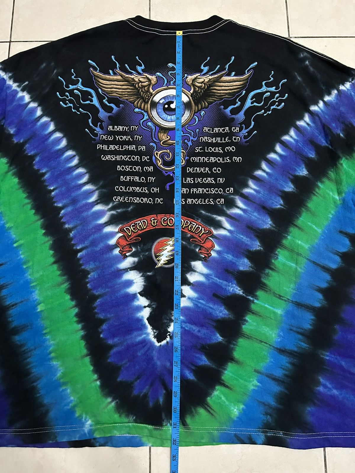 Liquid Blue Liquid Blue Dead Tour Oversized Tshirt Size US XXL / EU 58 / 5 - 13 Thumbnail