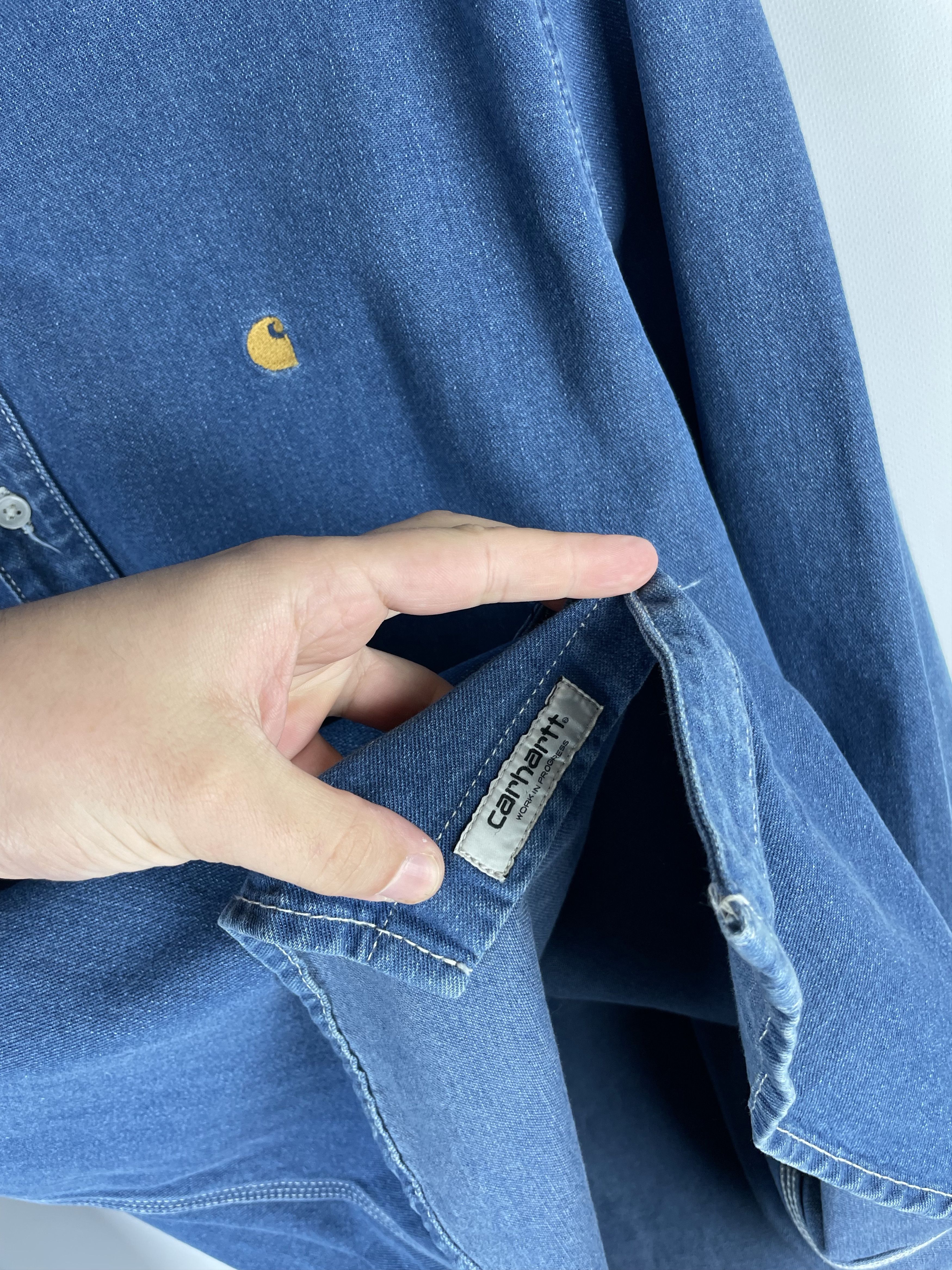 Carhartt Wip Carhartt Mens Denim Shirt Size US L / EU 52-54 / 3 - 7 Thumbnail