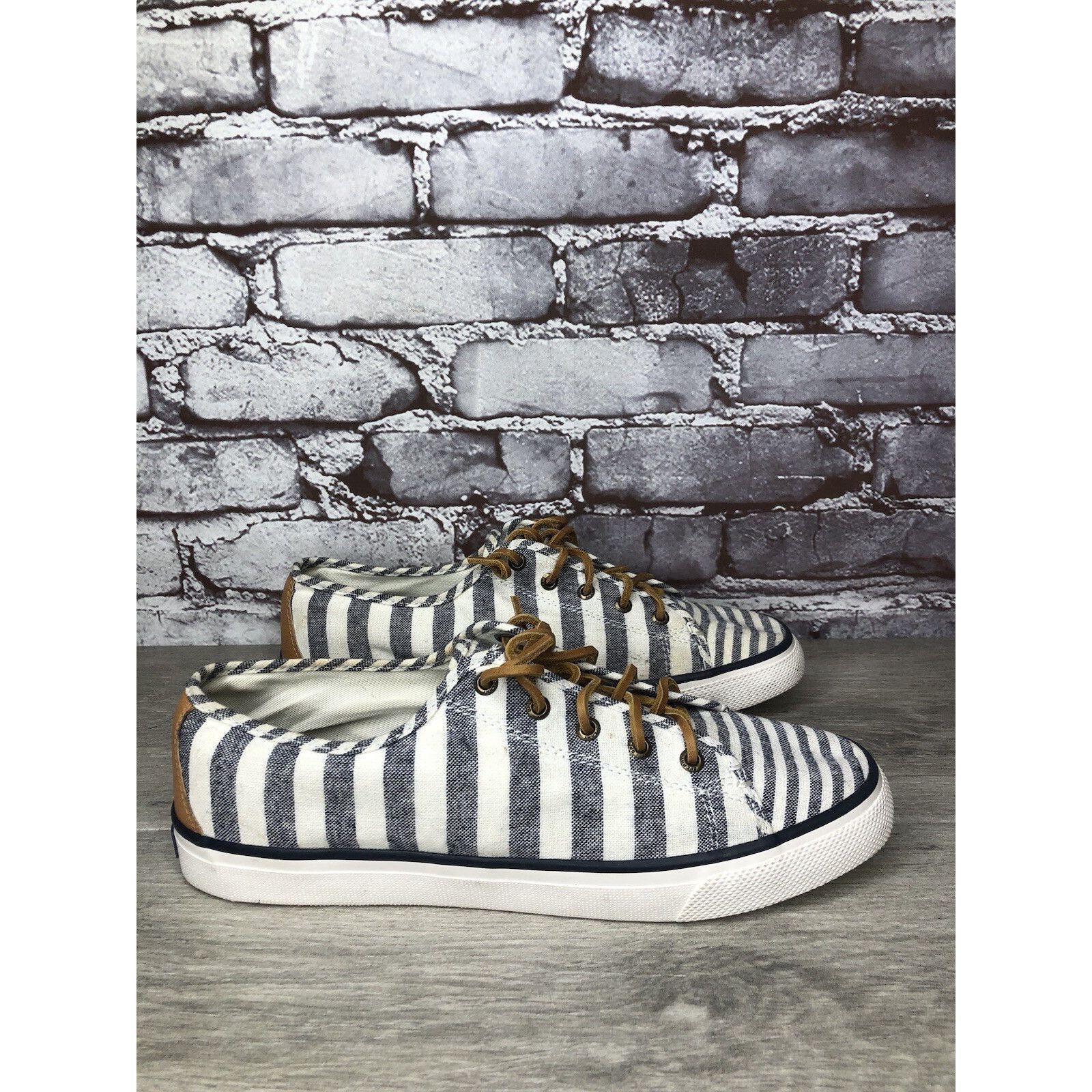 Sperry SPERRY Top-Sider STS95227 Seacoast Blue STRIPE Canvas Boat S Size US 10 / IT 40 - 16 Thumbnail