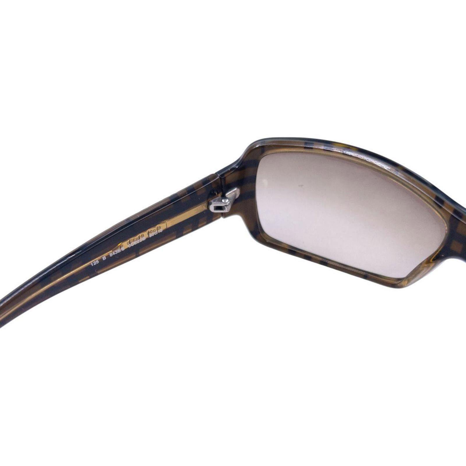 Burberry Vintage Burberry Nova Check Embossed Tortoise Sunglasses Size ONE SIZE - 4 Thumbnail